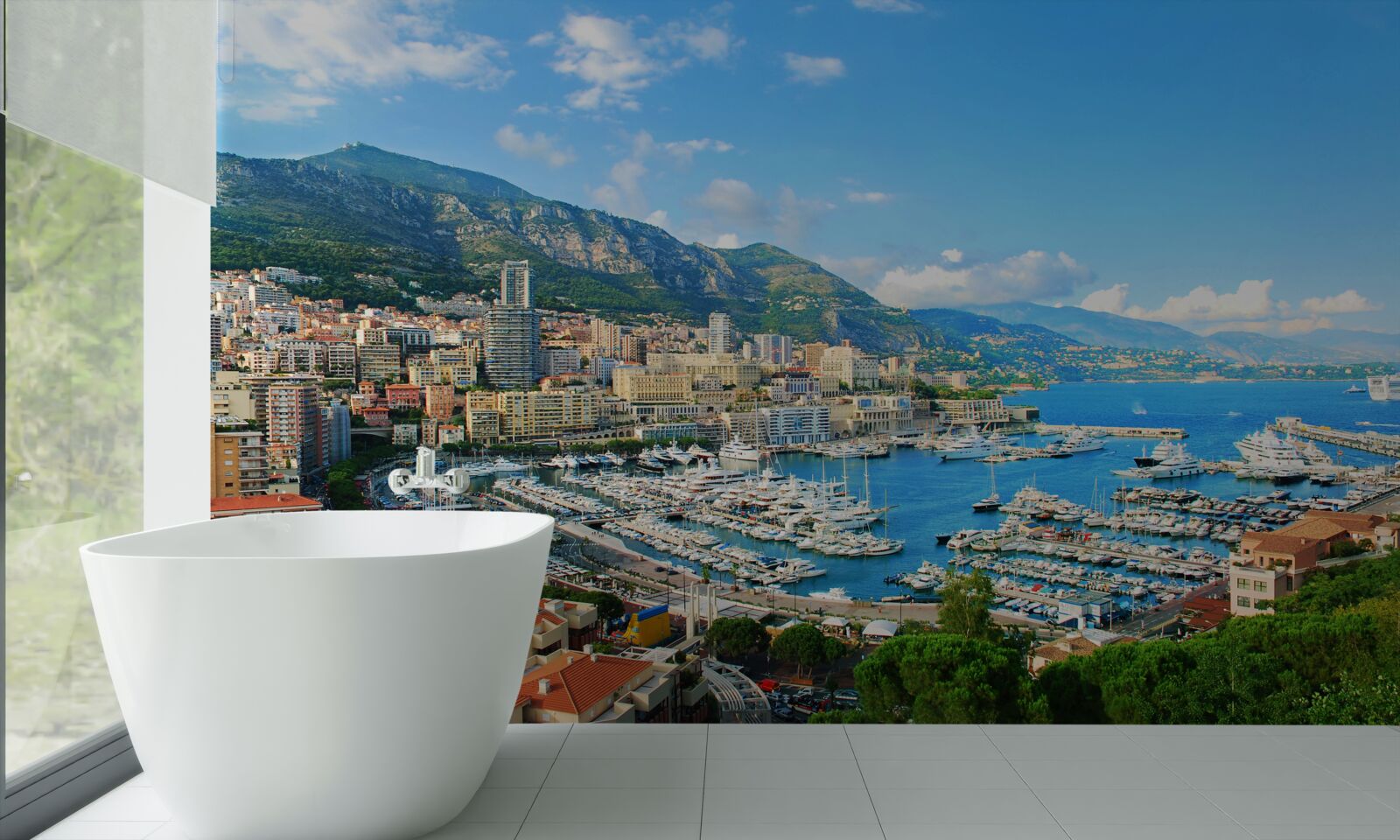Fototapeta Monako je záliv, kde sa zhromažďuje veľa jácht