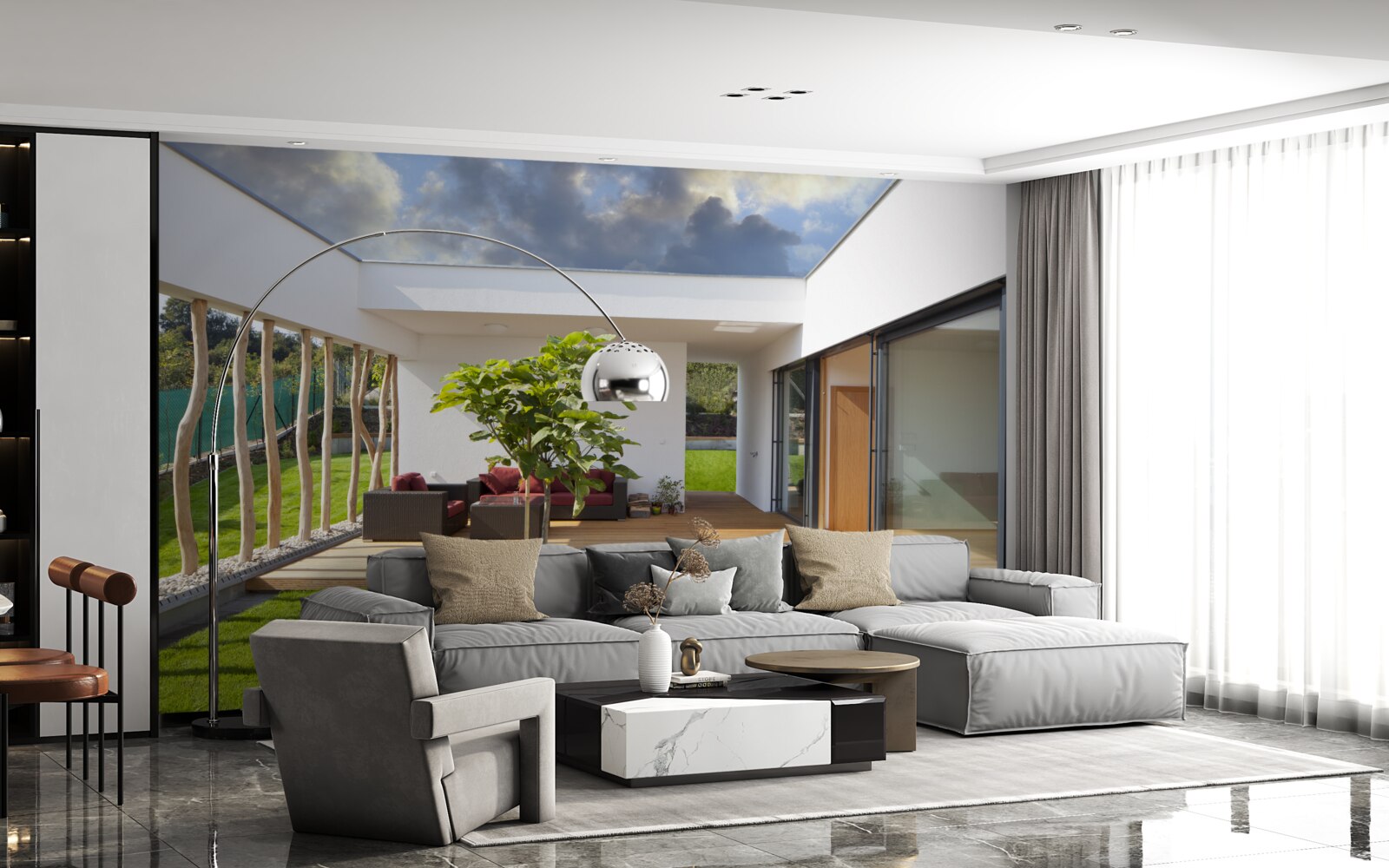 Fototapeta modernizovaný interiérový dizajn súkromného domu