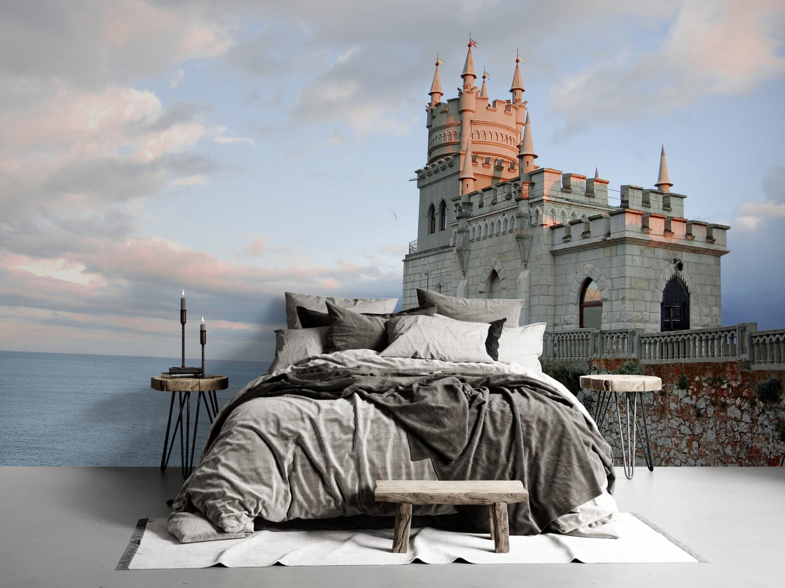 Fototapeta lastovičie hniezdo na úsvite