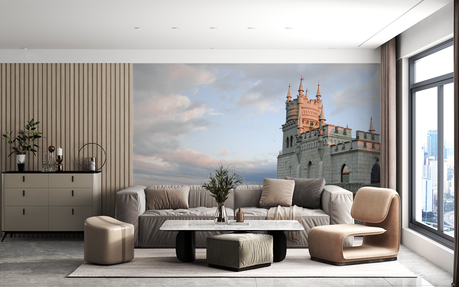 Fototapeta lastovičie hniezdo na úsvite