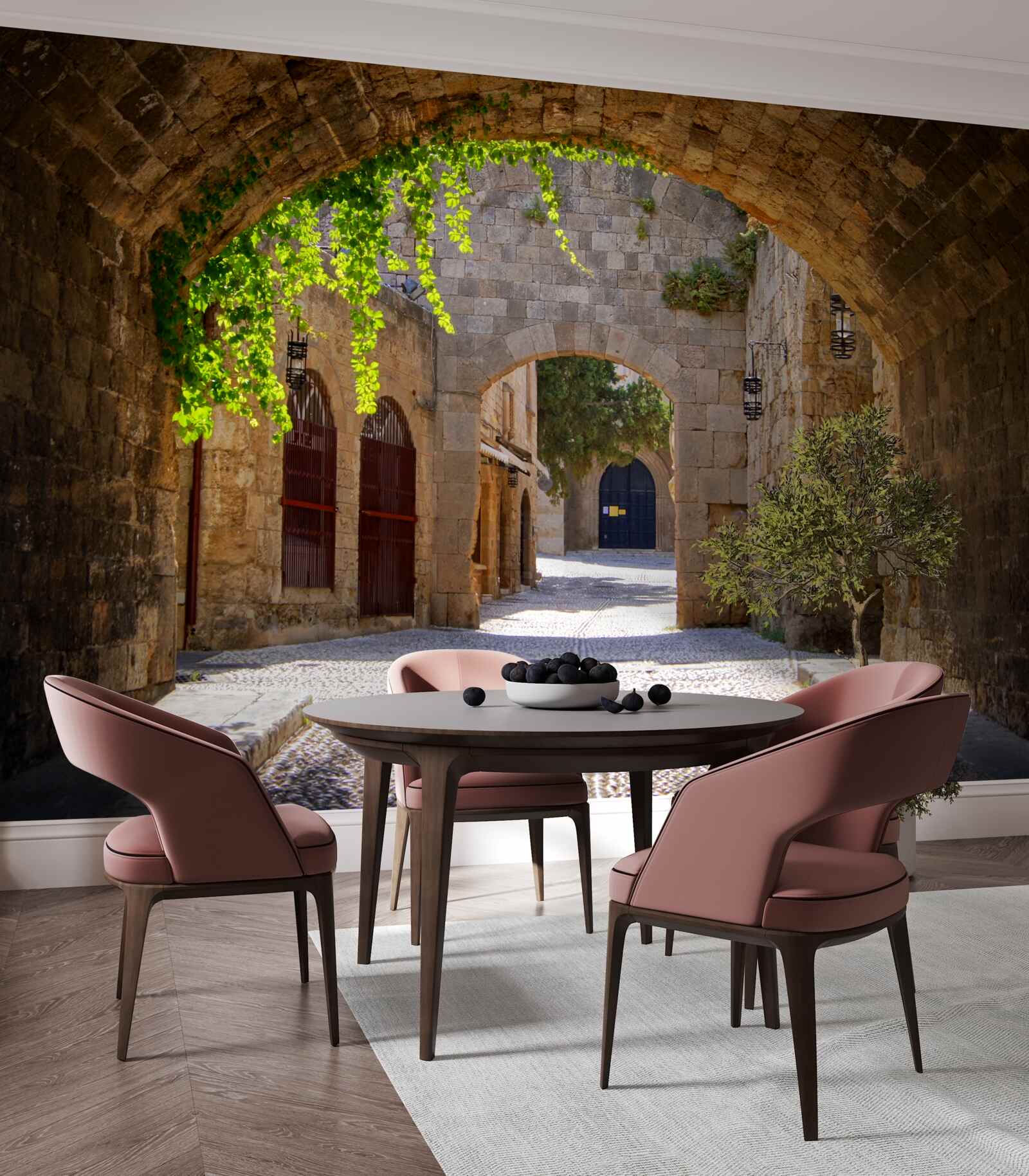 Fototapeta staré mesto zdobí kamenný oblúk