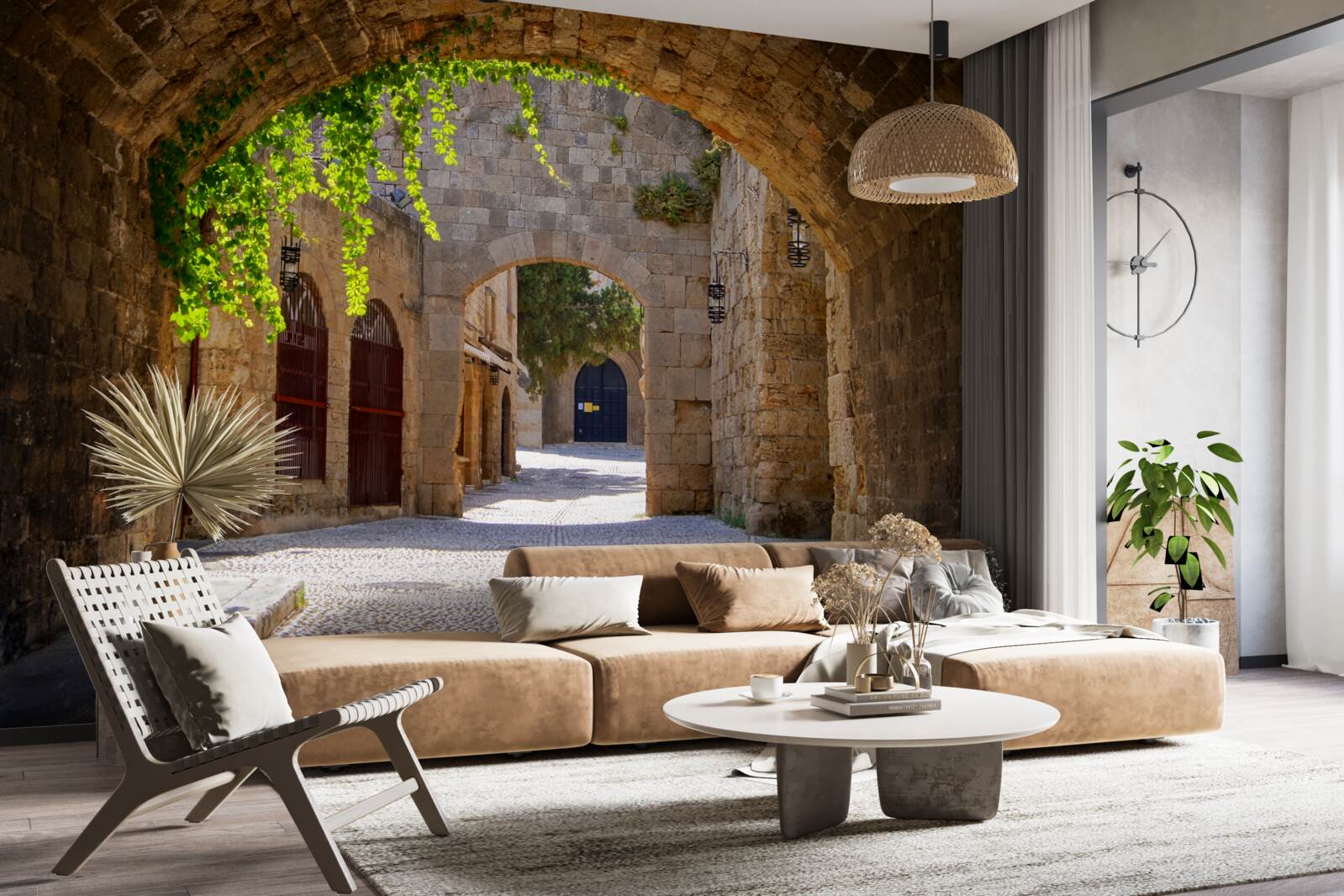 Fototapeta staré mesto zdobí kamenný oblúk