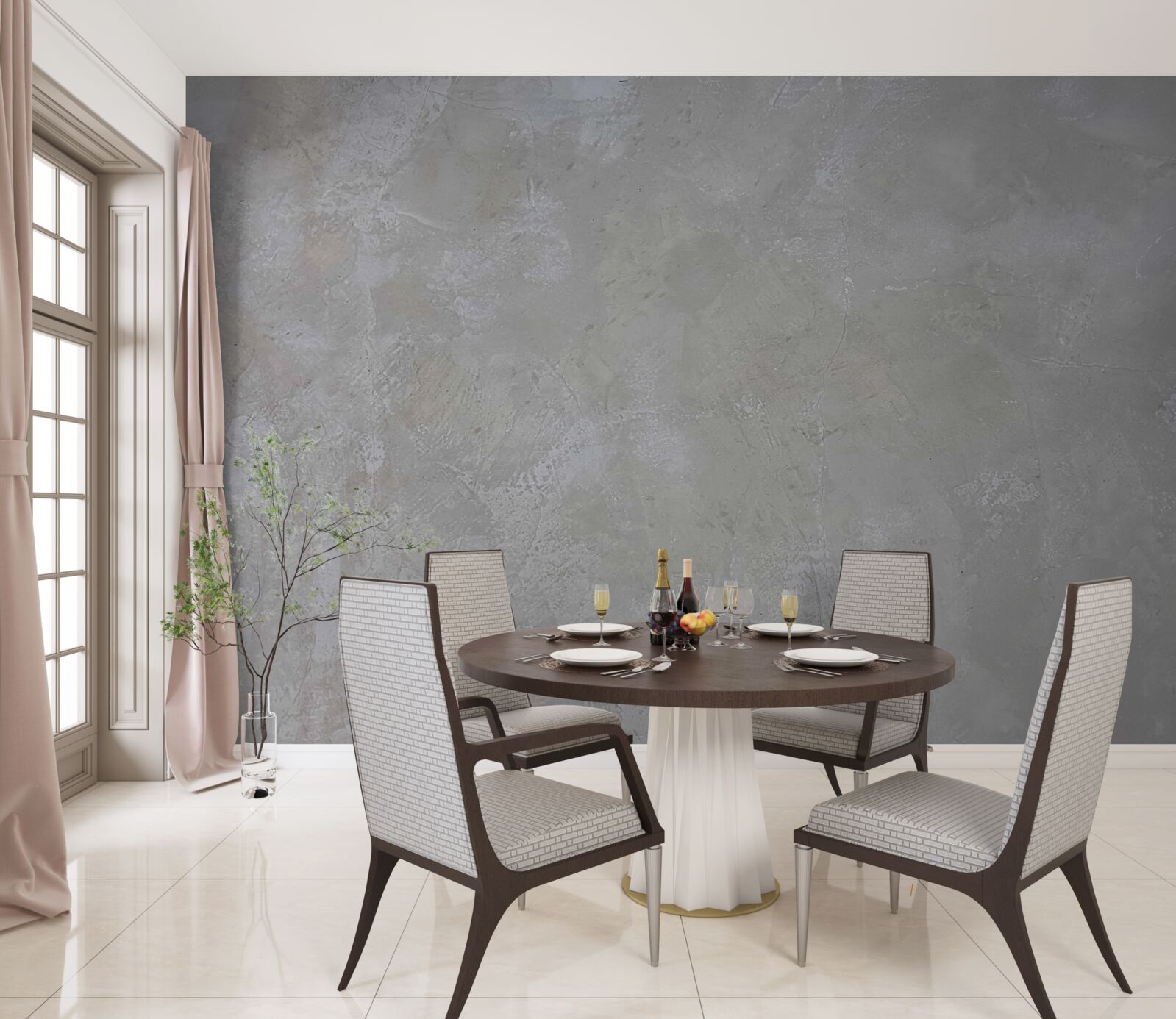 Fototapeta strieborné šedé pozadie