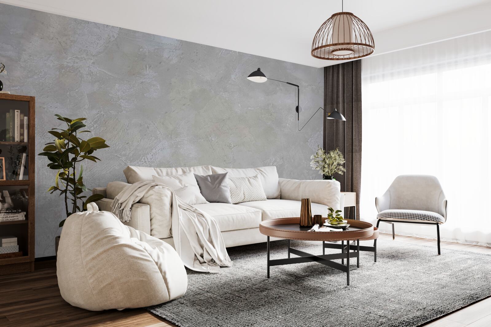 Fototapeta strieborné šedé pozadie