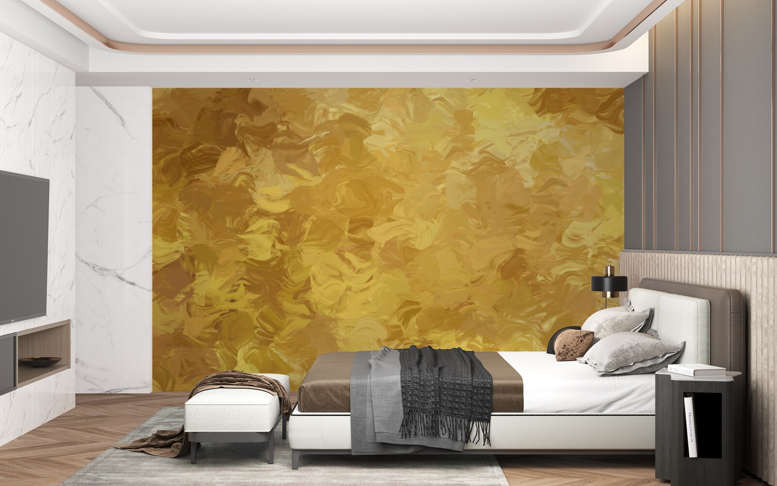 Fototapeta pozadie so zlatou textúrou