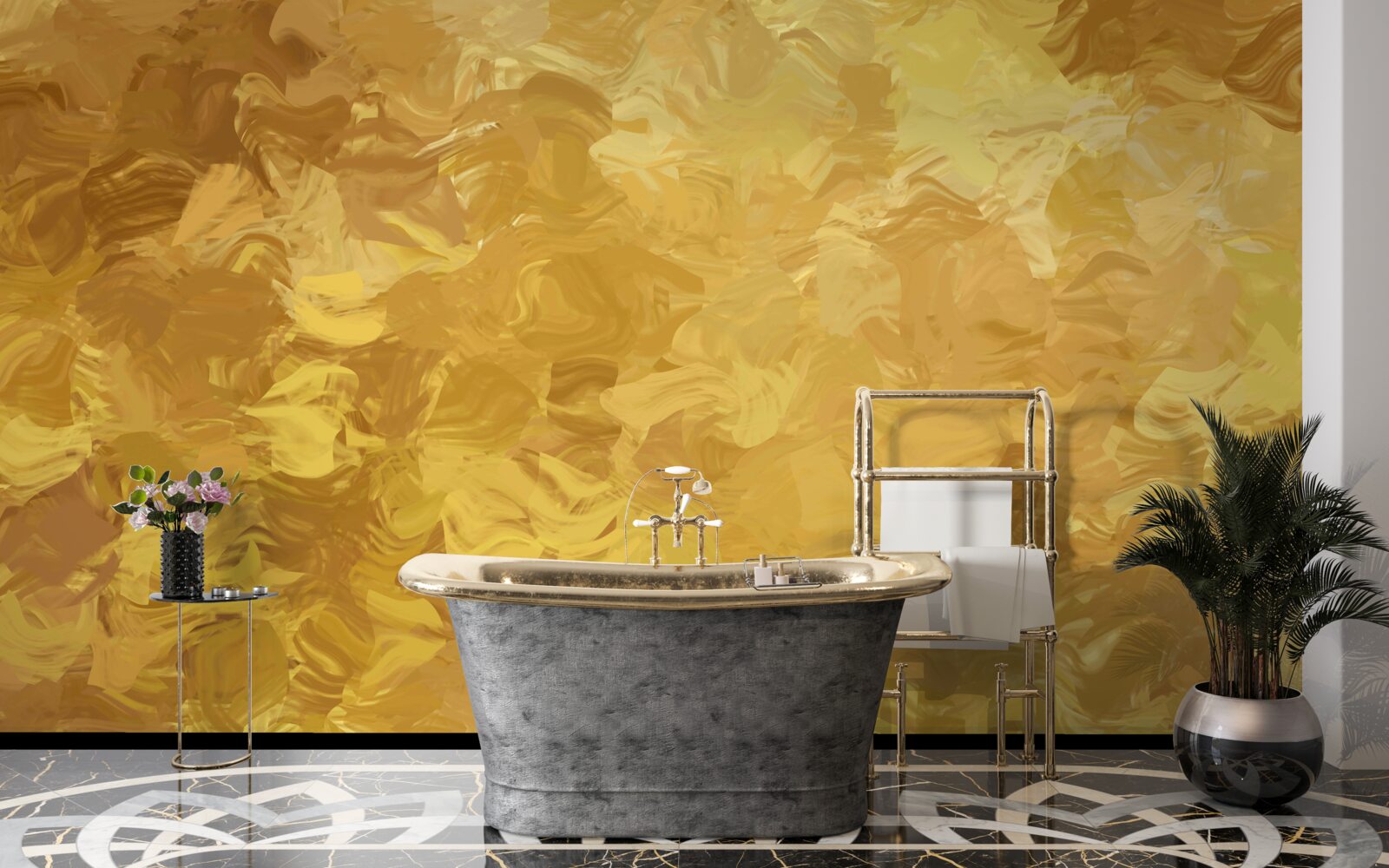 Fototapeta pozadie so zlatou textúrou