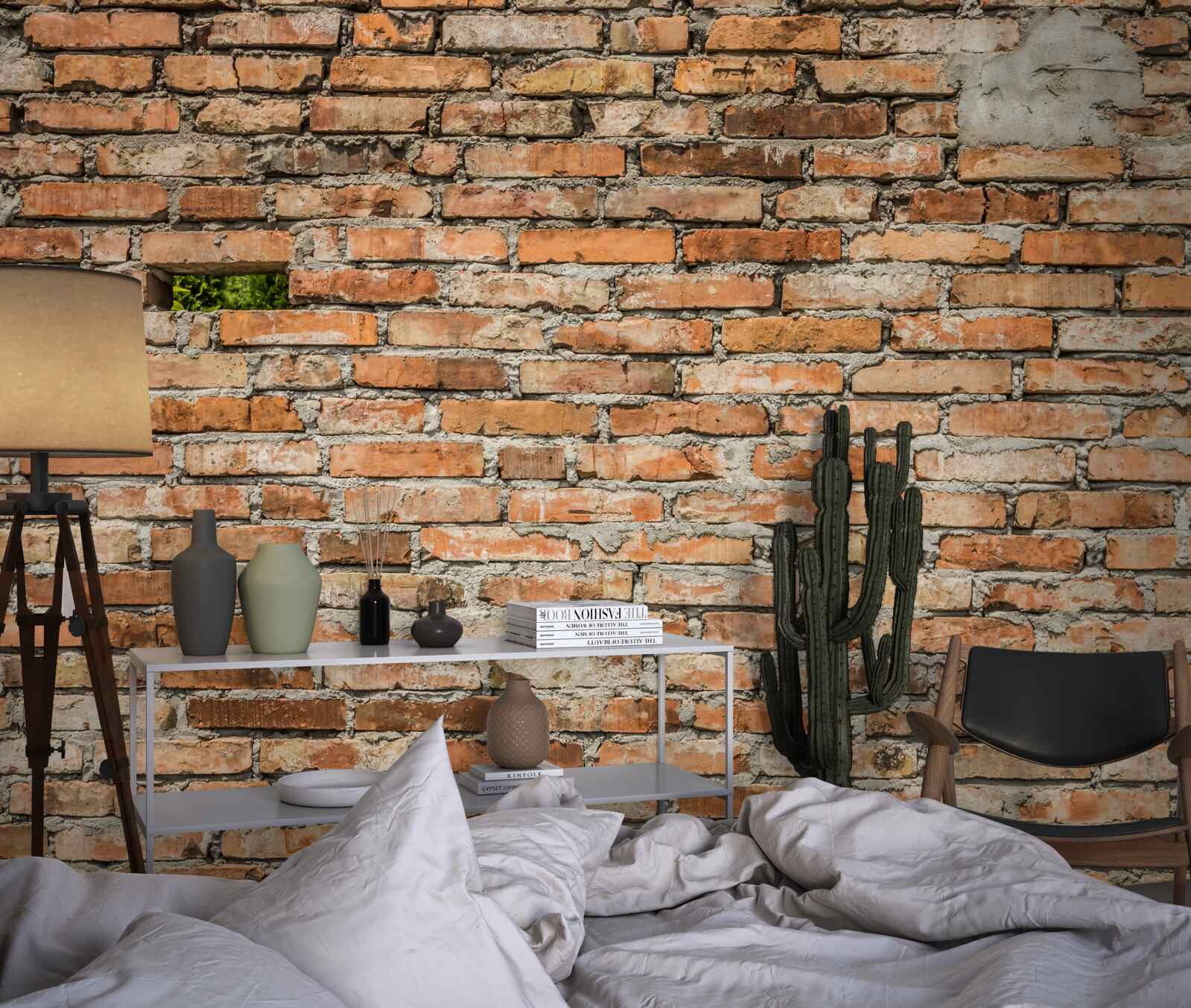 Fototapeta Stena, z ktorej padajú tehly, ktoré stratili sviežosť