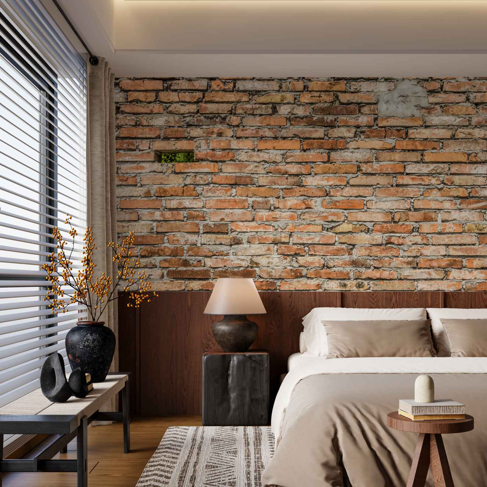 Fototapeta Stena, z ktorej padajú tehly, ktoré stratili sviežosť