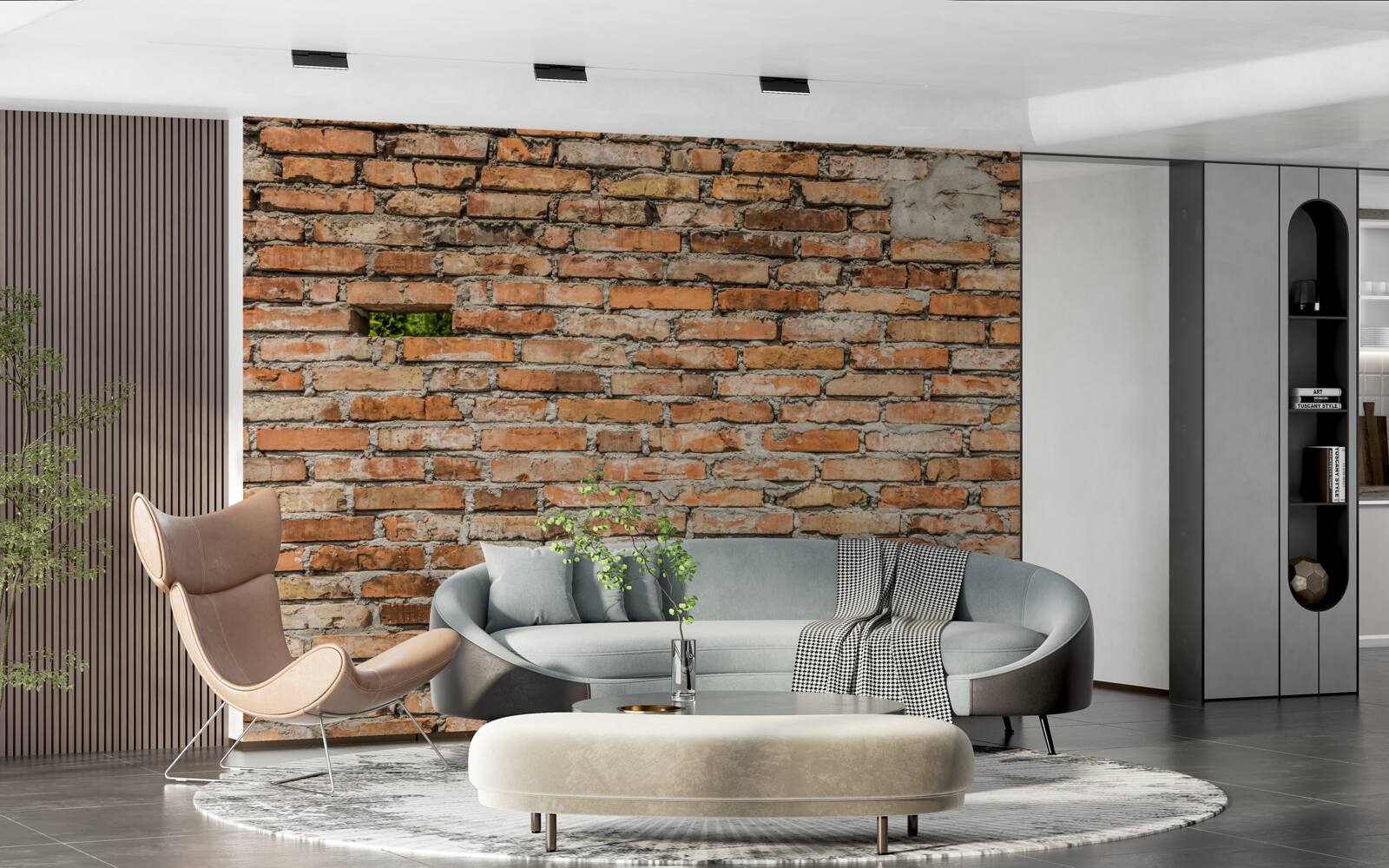 Fototapeta Stena, z ktorej padajú tehly, ktoré stratili sviežosť