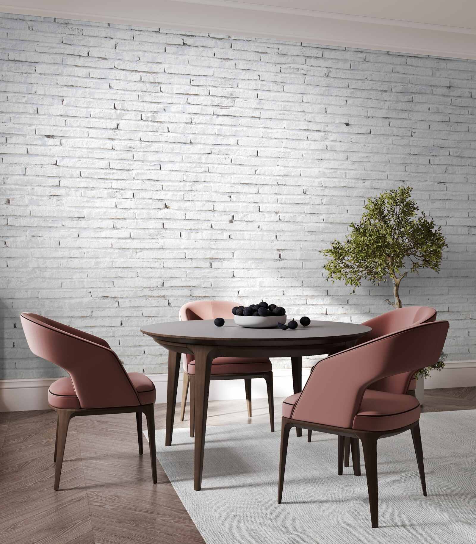 Fototapeta Stena je tehlová, dokonale biela