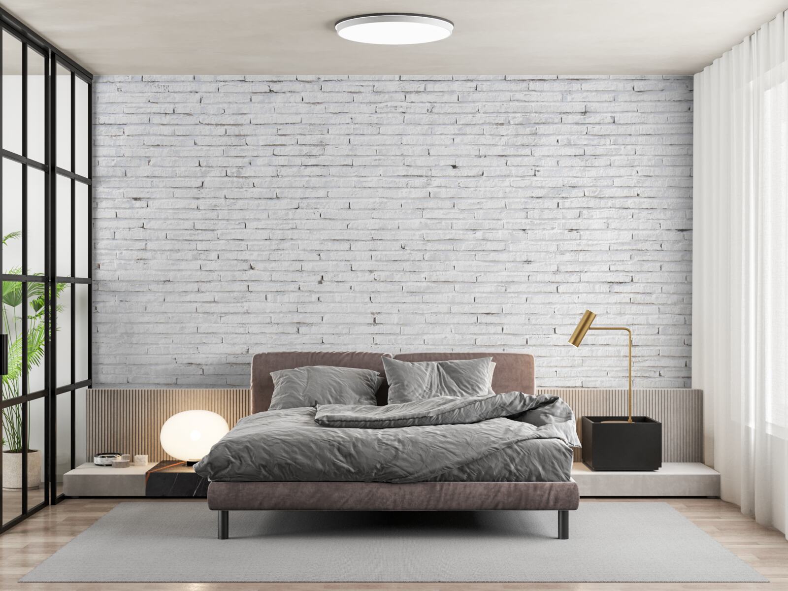 Fototapeta Stena je tehlová, dokonale biela