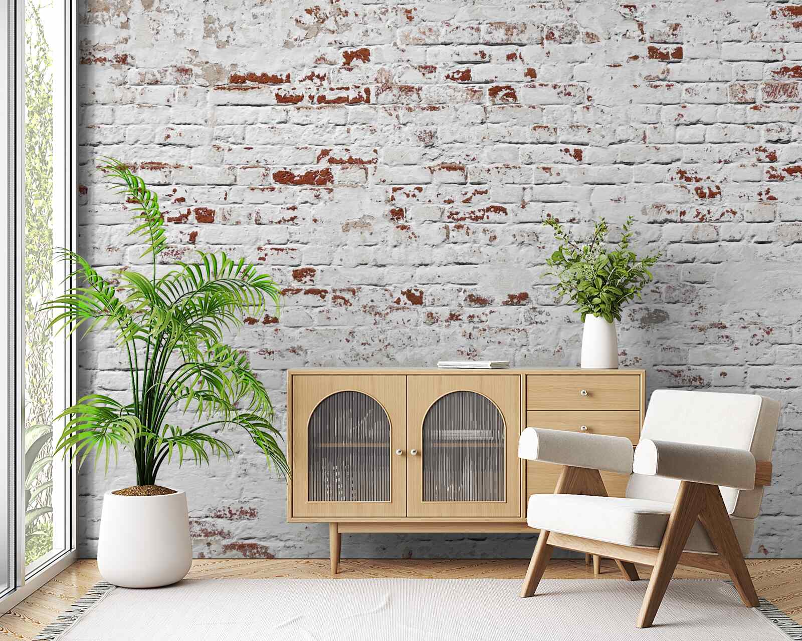 Fototapeta Tehlová stena, ktorá stratila svoj vzhľad