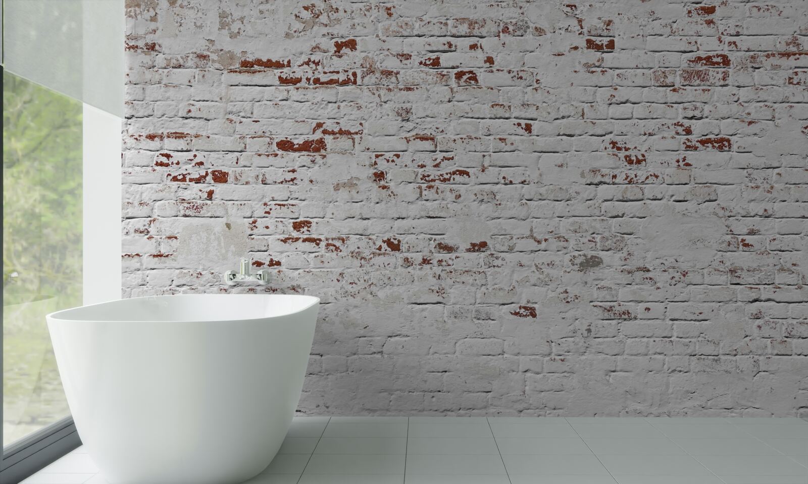 Fototapeta Tehlová stena, ktorá stratila svoj vzhľad