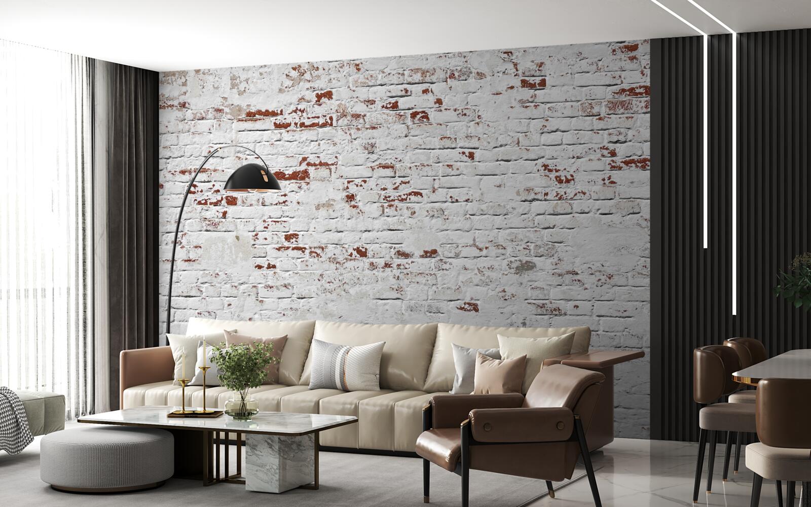 Fototapeta Tehlová stena, ktorá stratila svoj vzhľad