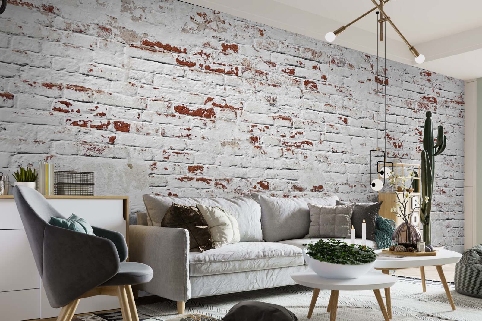 Fototapeta Tehlová stena, ktorá stratila svoj vzhľad