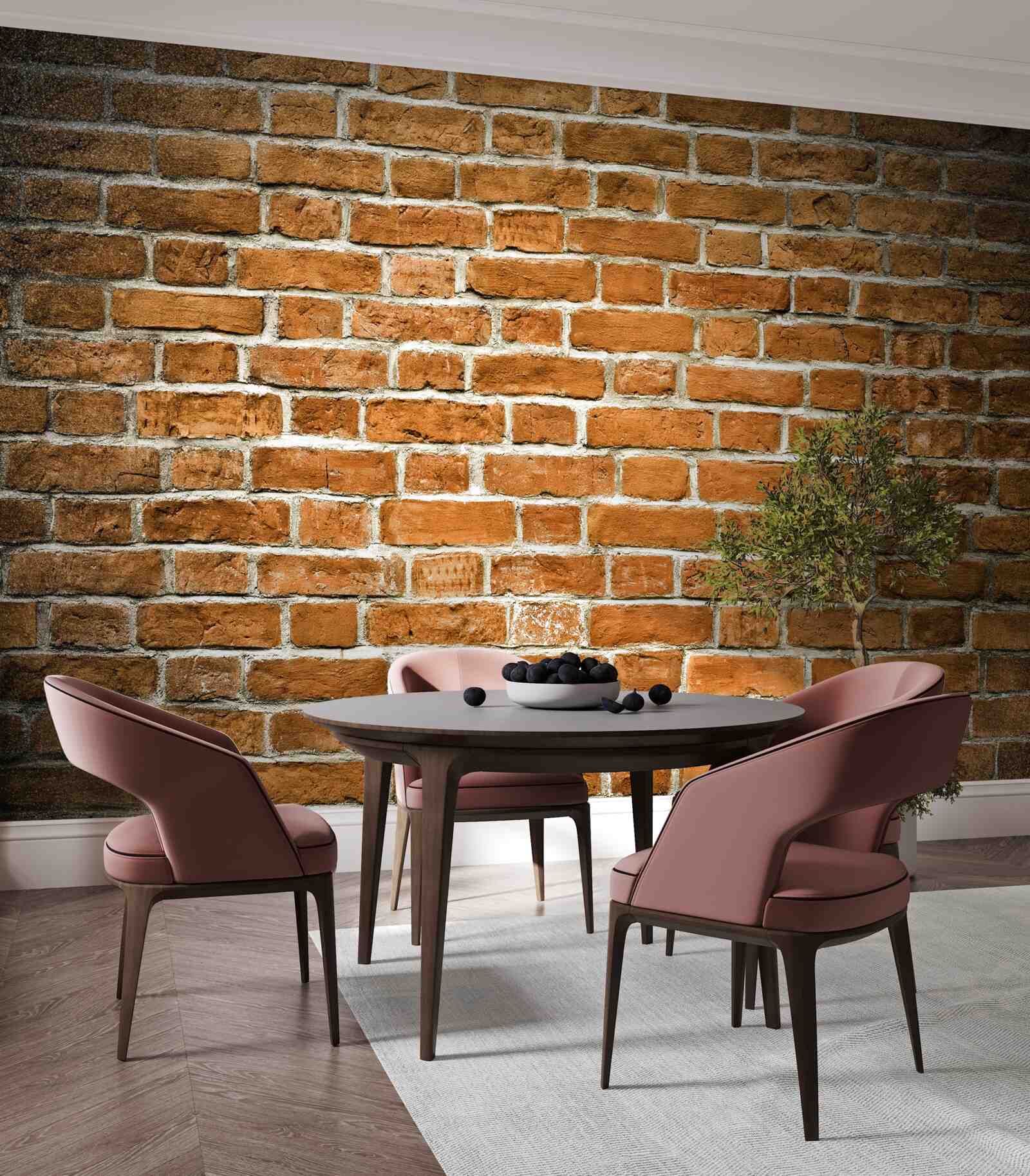 Fototapeta hnedá tehlová stena