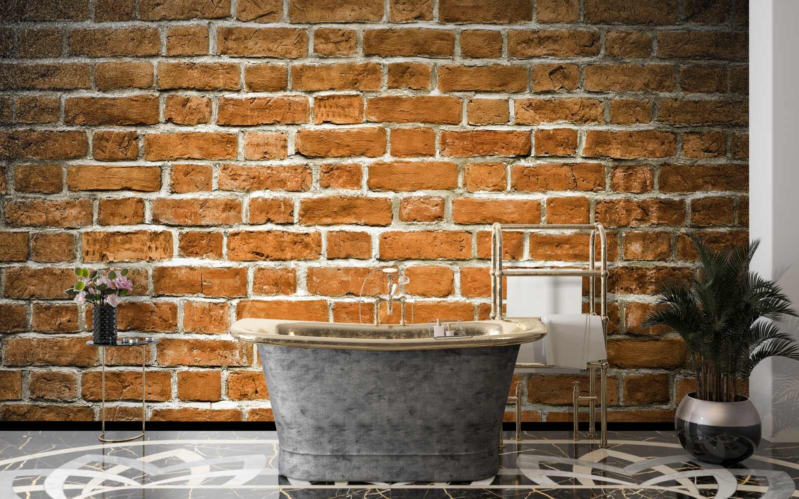 Fototapeta hnedá tehlová stena