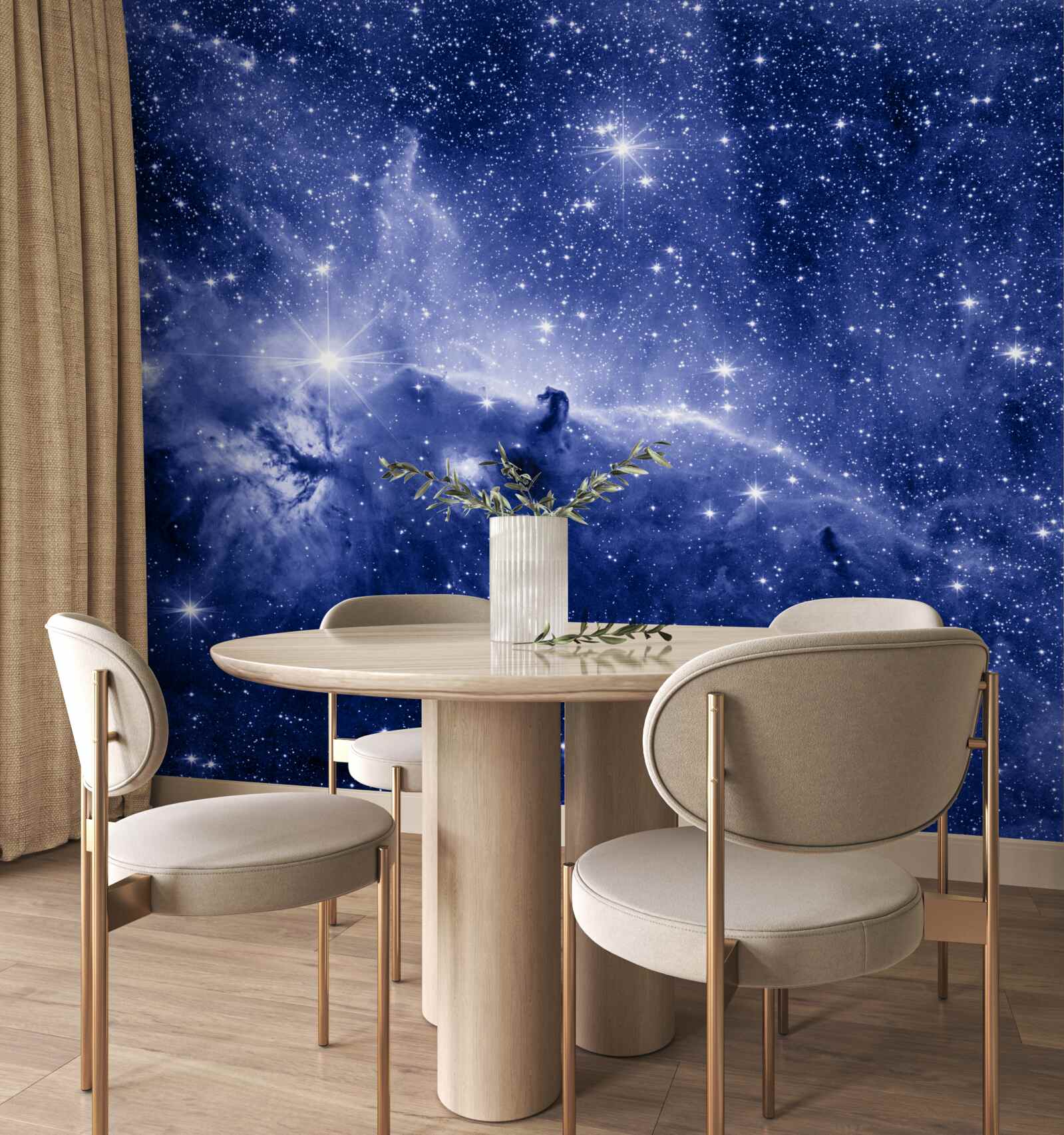 Fototapeta noc plná kozmických hviezd