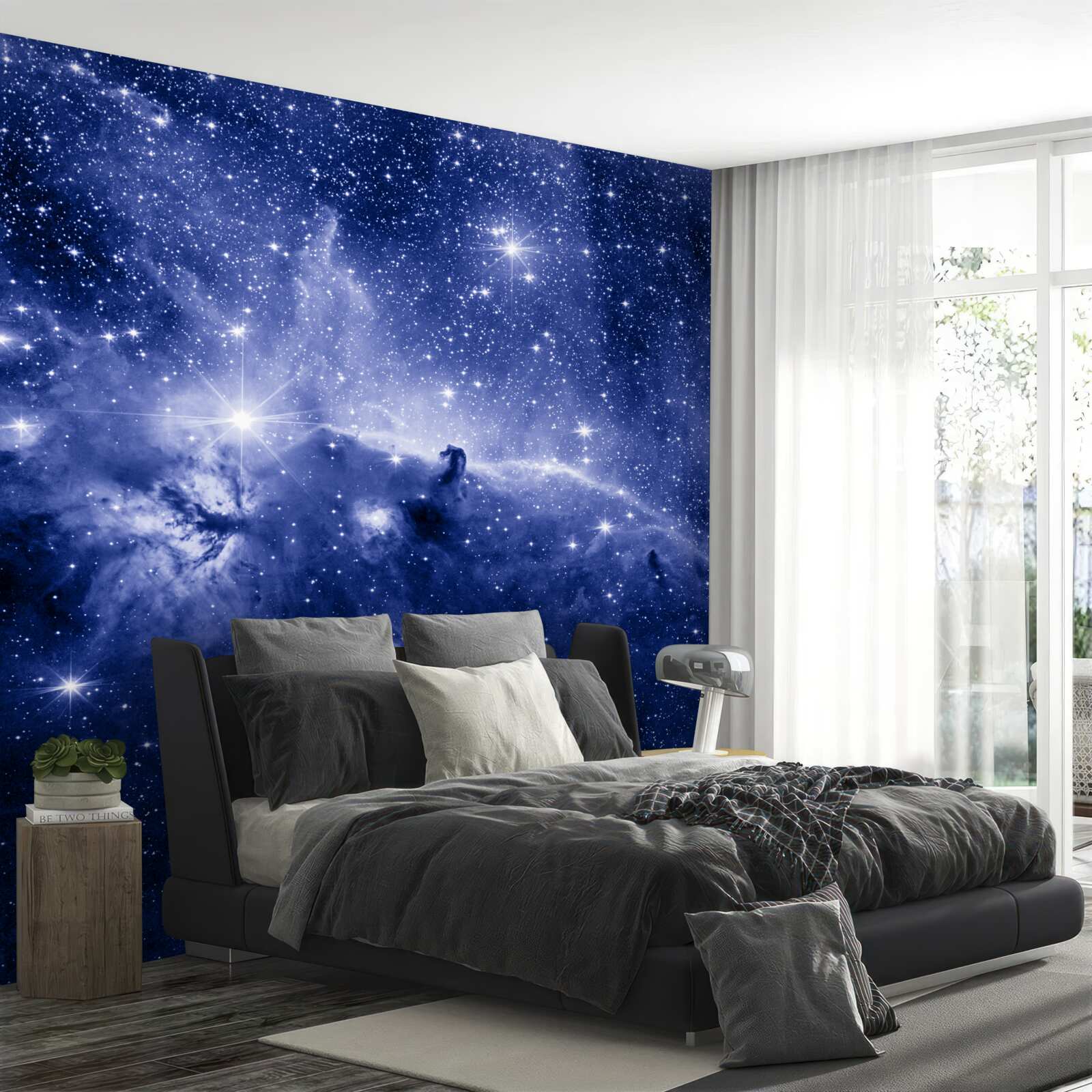 Fototapeta noc plná kozmických hviezd