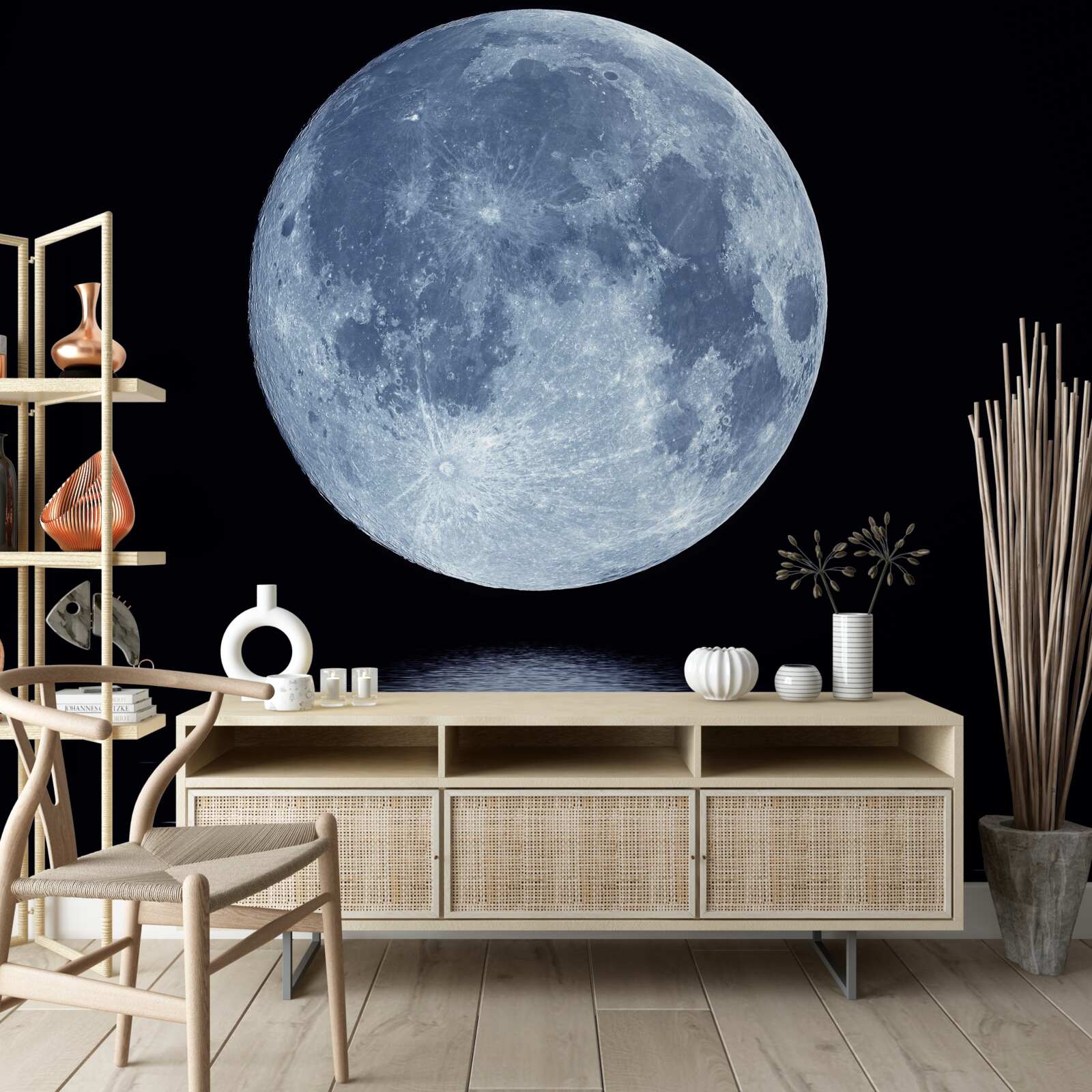 Fototapeta odraz splnu na vodnej hladine