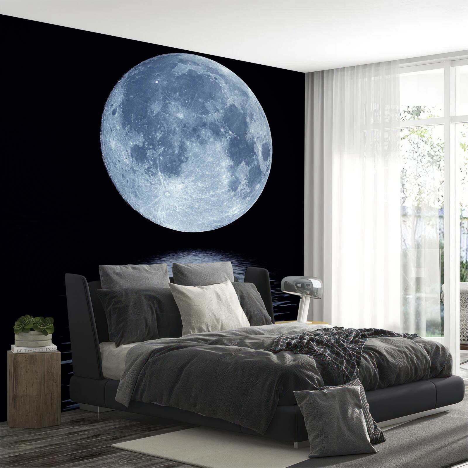 Fototapeta odraz splnu na vodnej hladine