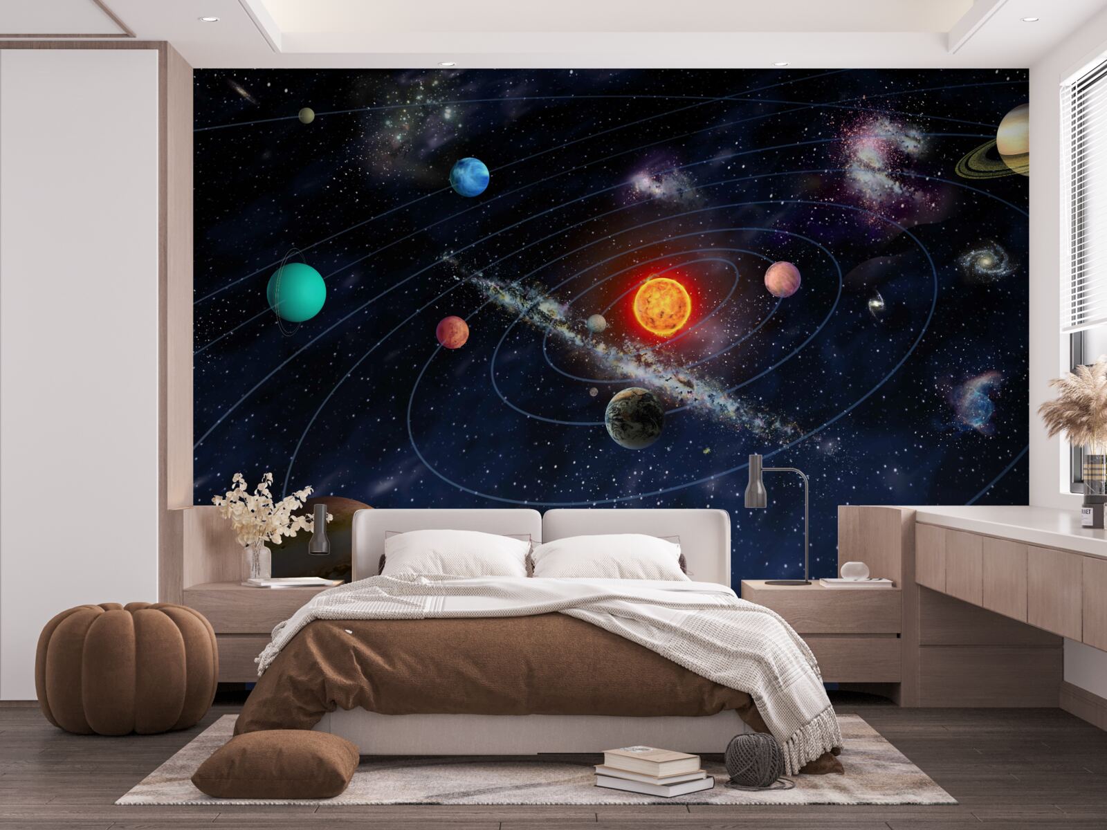 Fototapeta planetárny diagram vo vesmíre