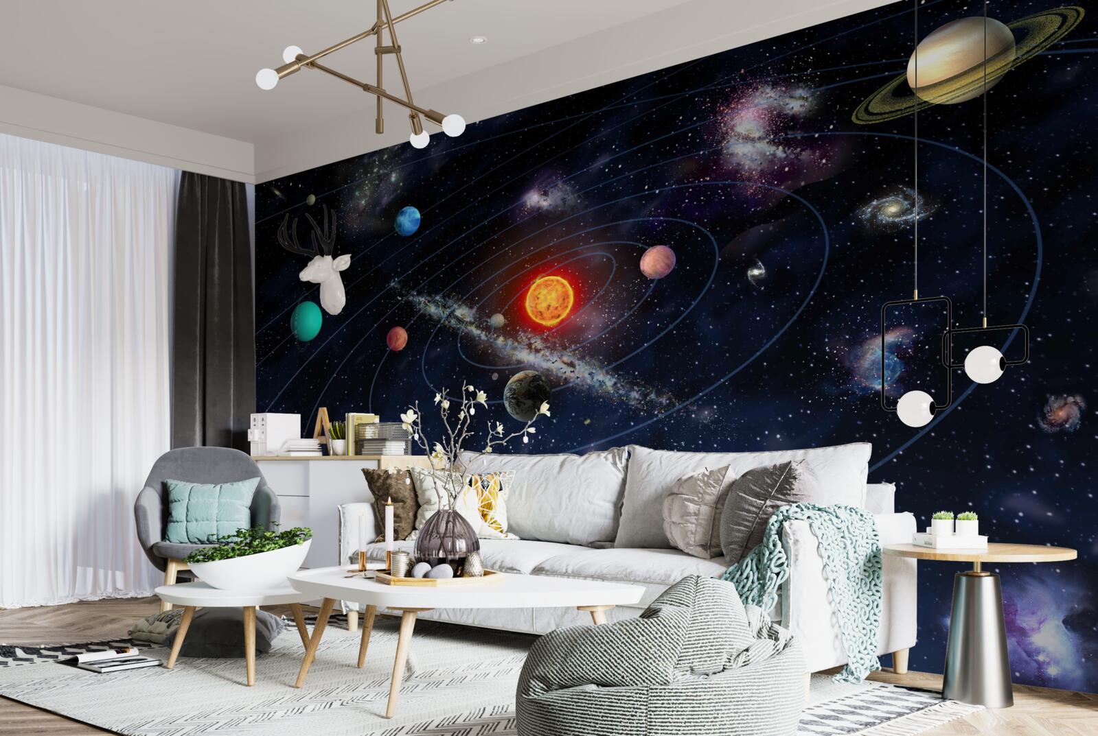 Fototapeta planetárny diagram vo vesmíre