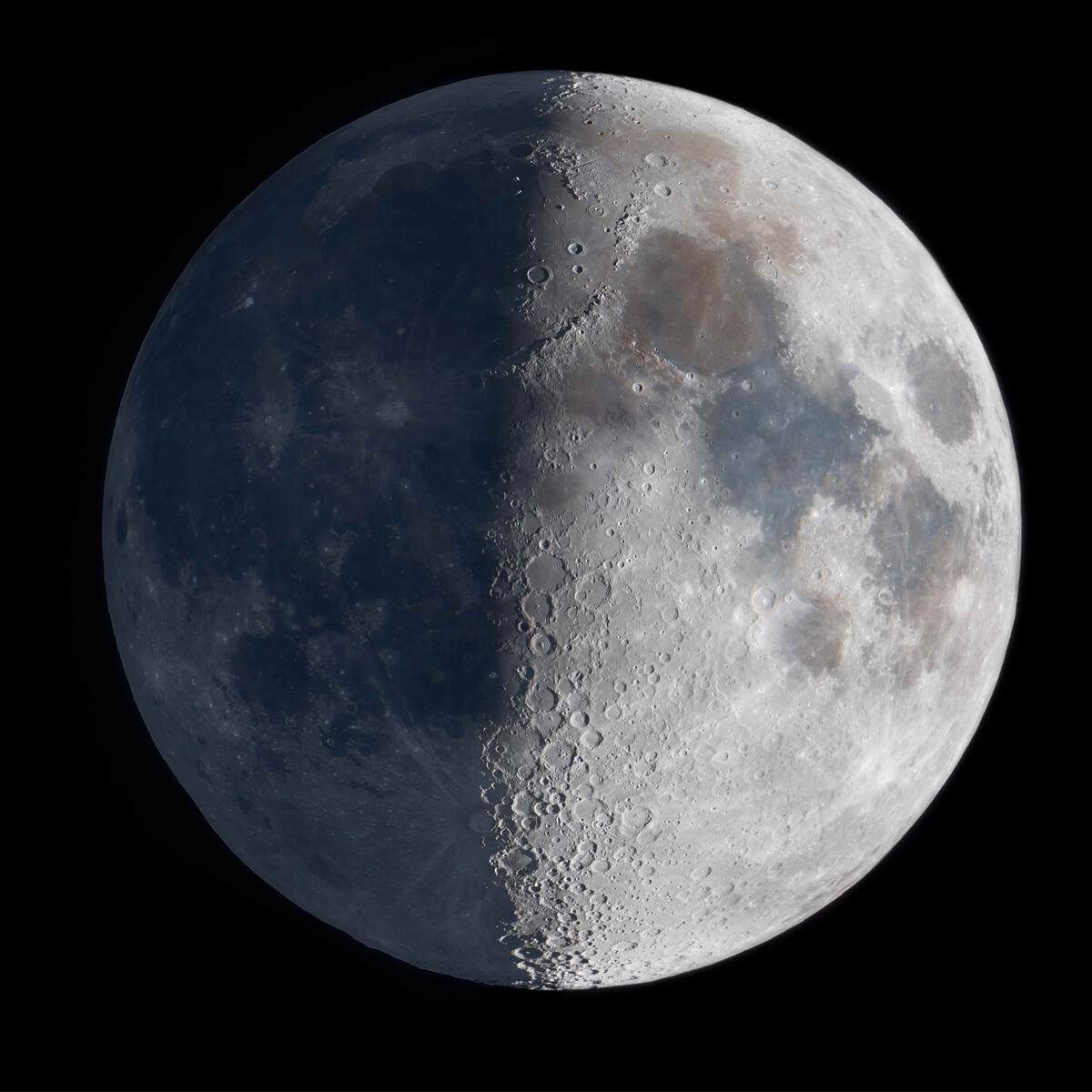 Fototapeta dni a noci na Mesiaci