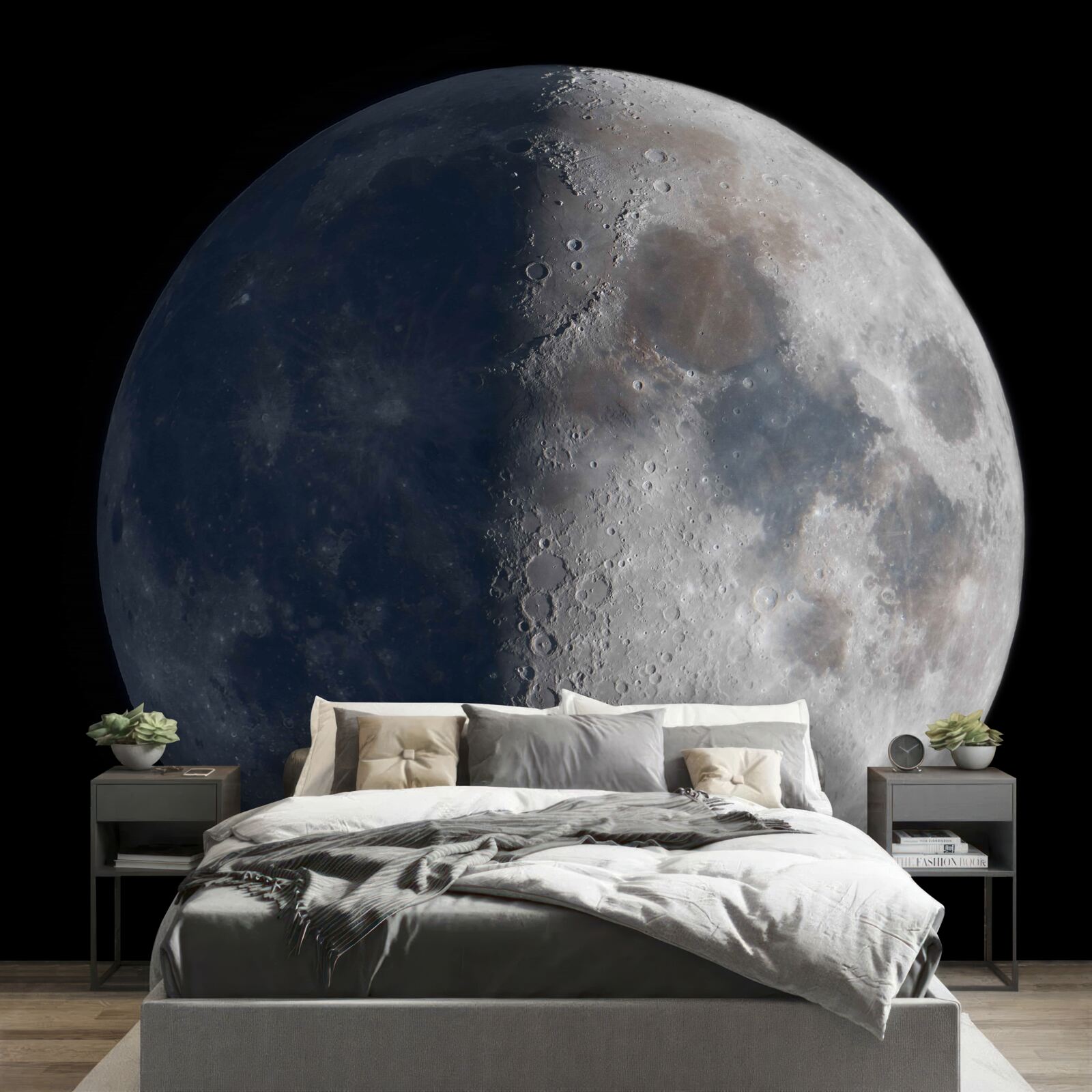 Fototapeta dni a noci na Mesiaci