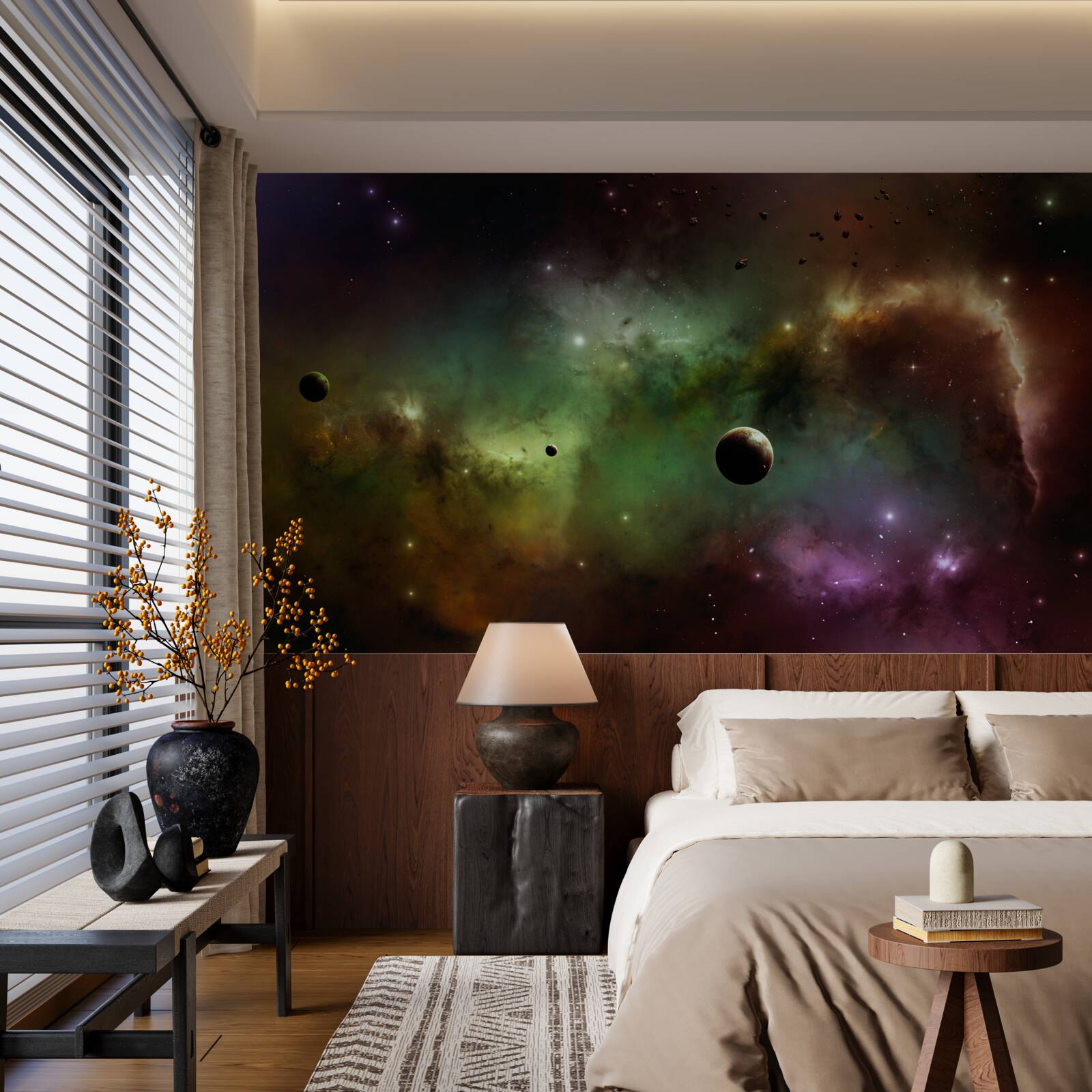 Fototapeta jedinečný viacfarebný vesmír