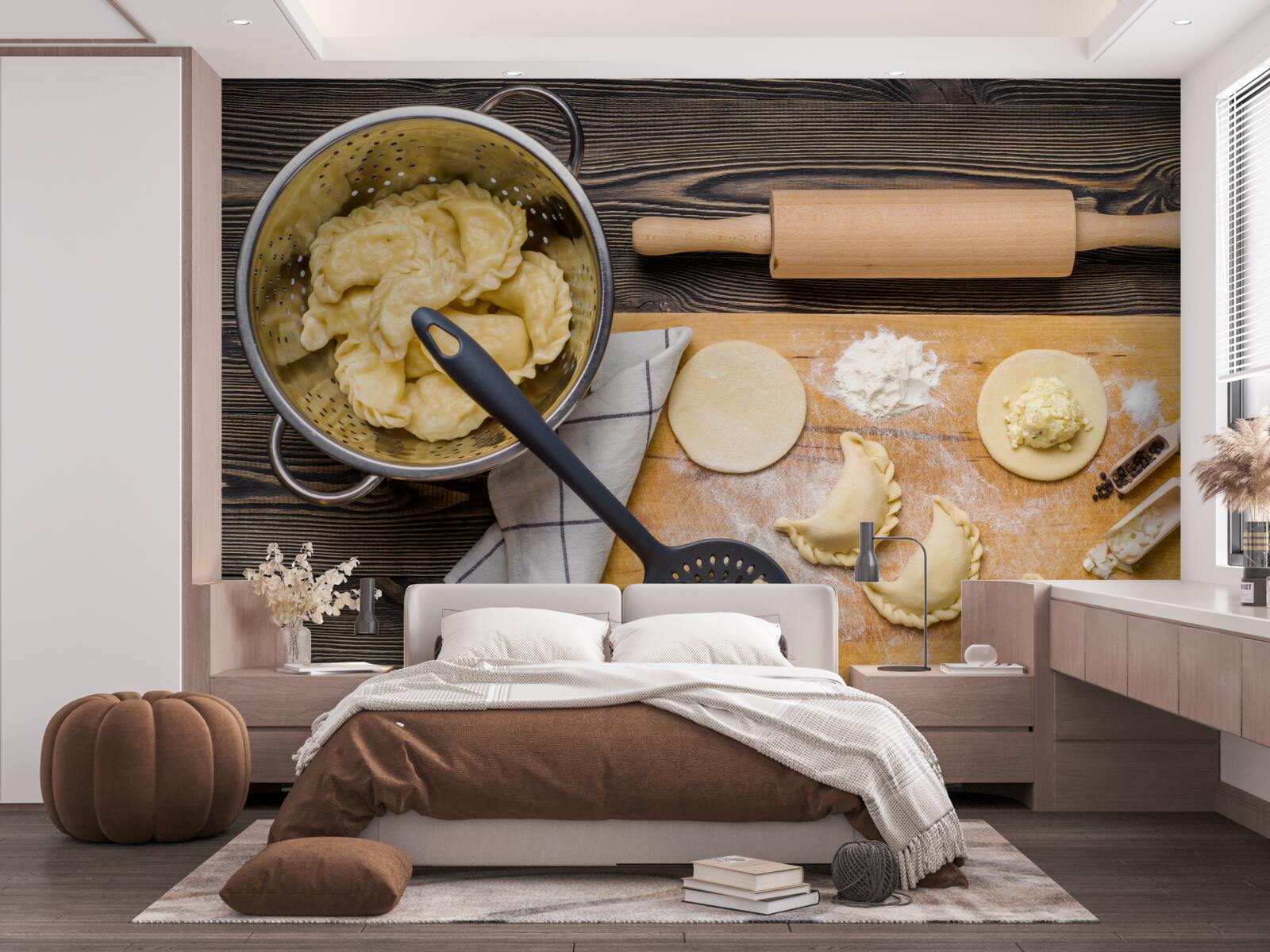 Fototapeta starostlivý postup prípravy knedlí