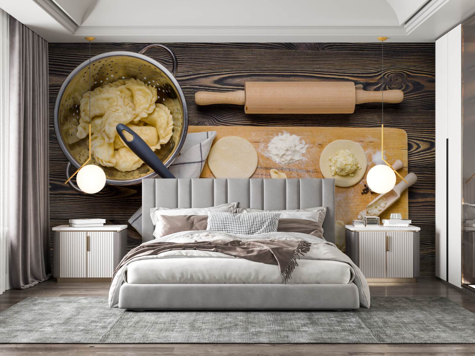 Fototapeta starostlivý postup prípravy knedlí