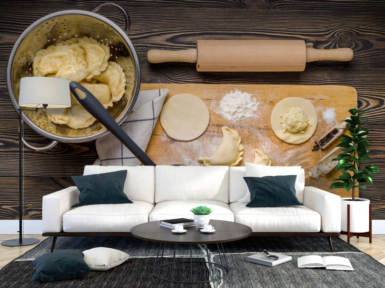 Fototapeta starostlivý postup prípravy knedlí