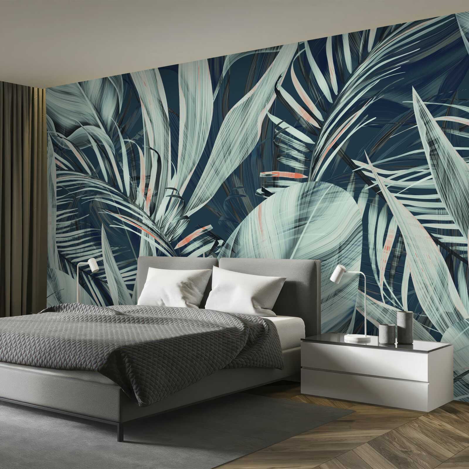 Fototapeta večerné biele okvetné lístky papradia