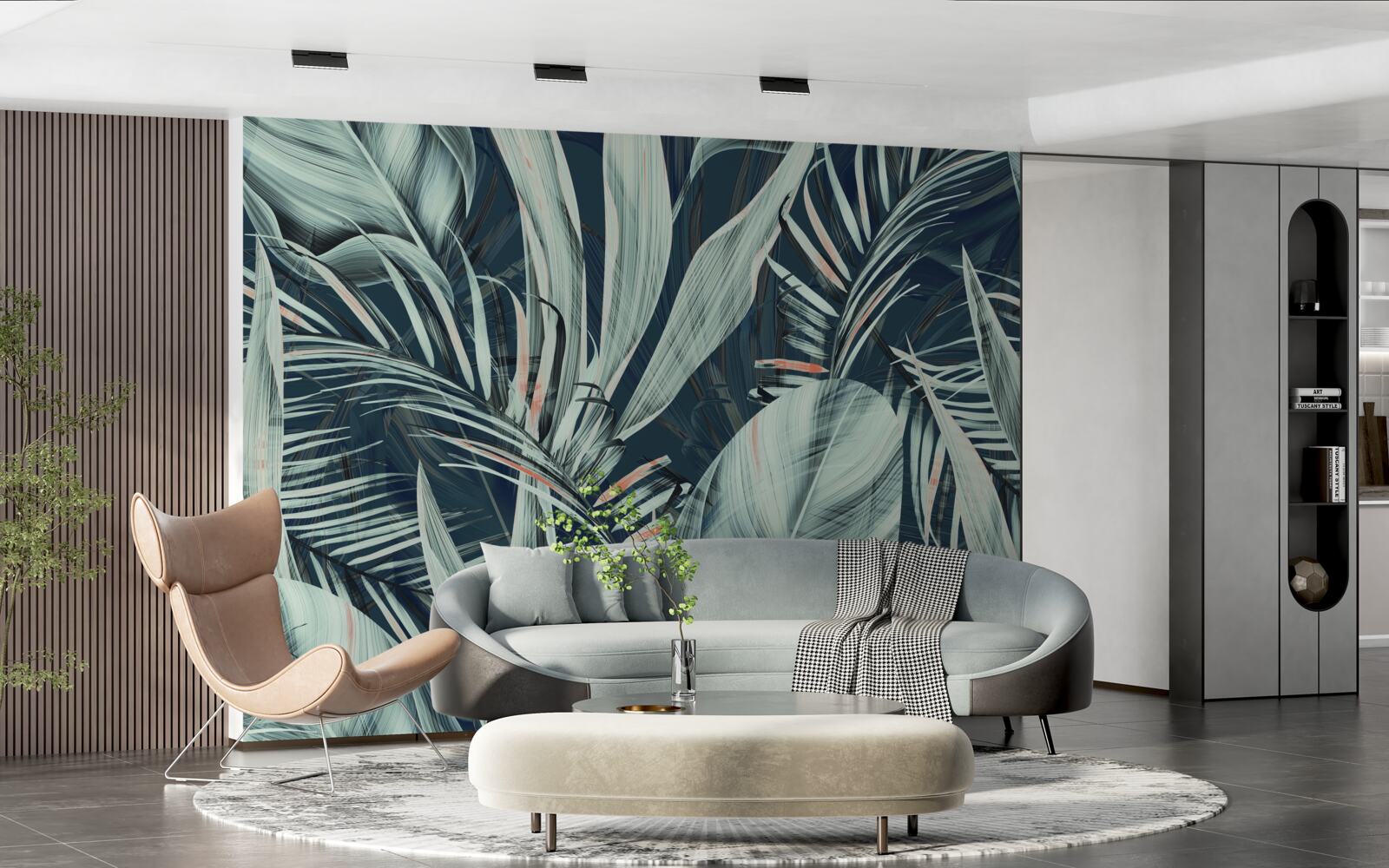 Fototapeta večerné biele okvetné lístky papradia