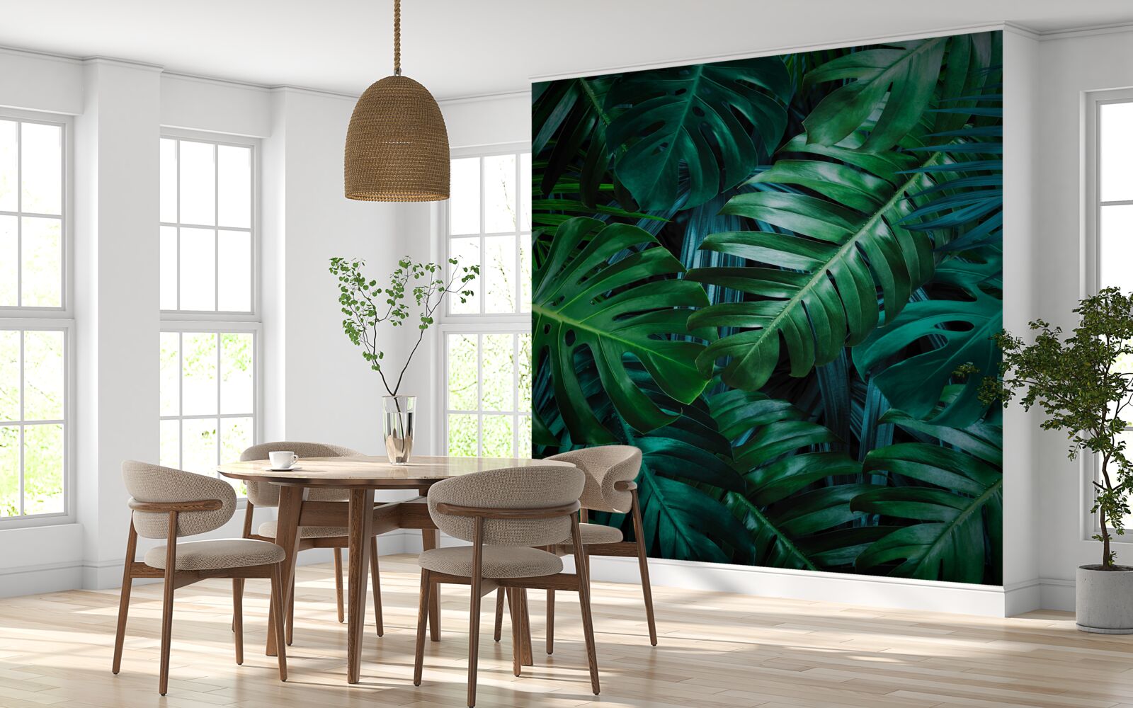 Fototapeta intenzita odtieňov zelene tropických pralesov