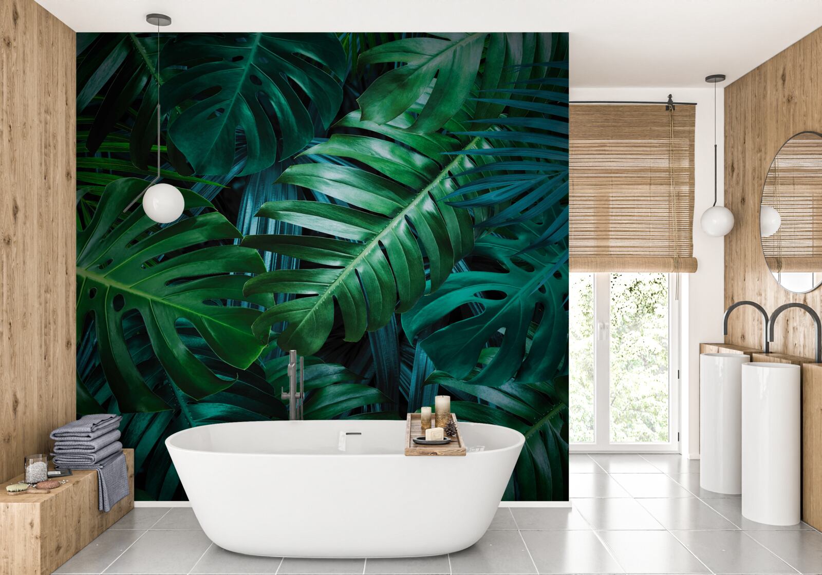 Fototapeta intenzita odtieňov zelene tropických pralesov