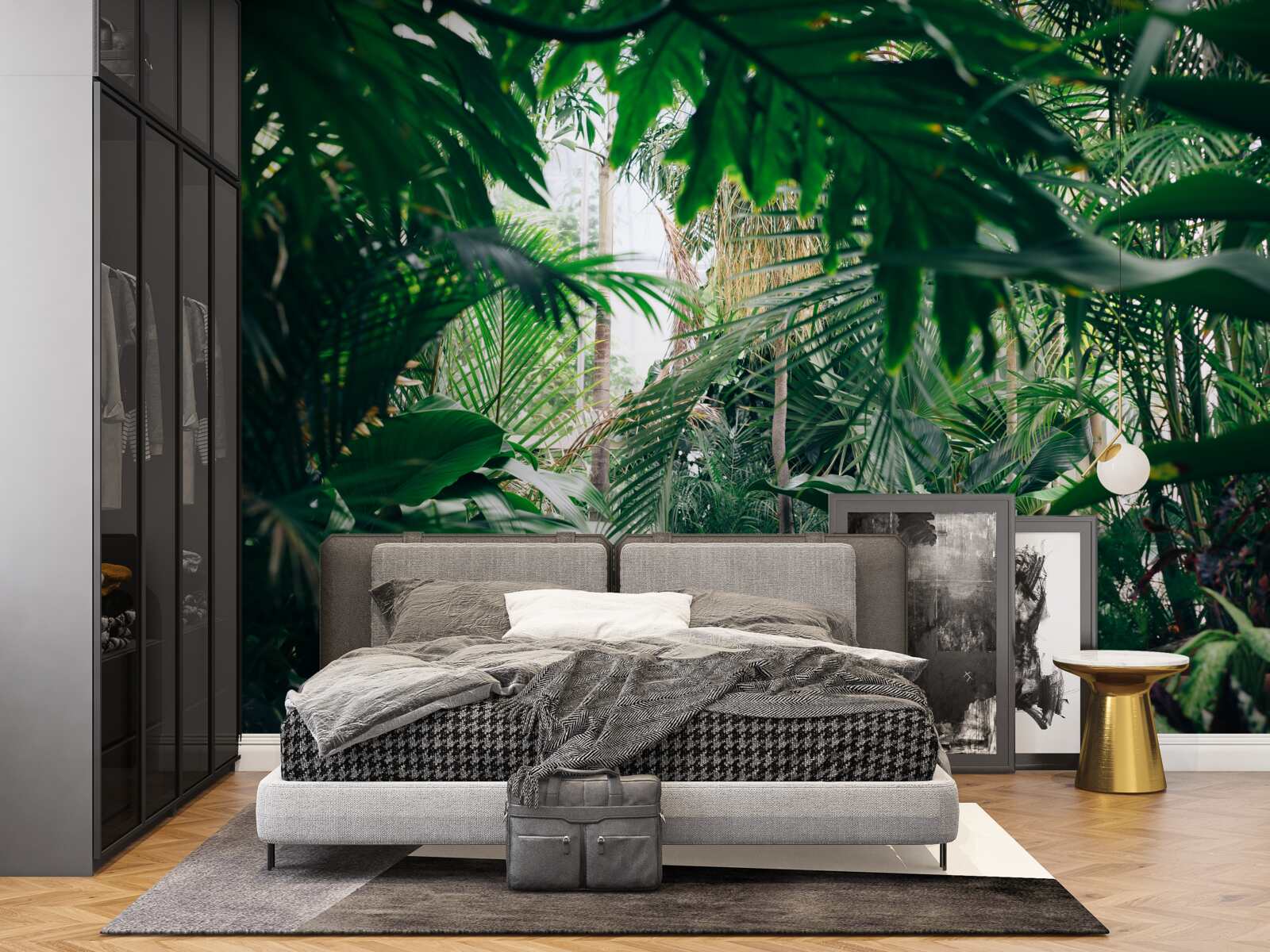 Fototapeta zelená džungľa je osvetlená svetlom