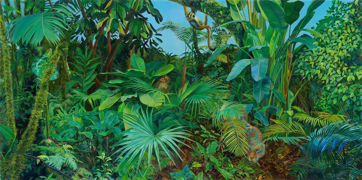 Fototapeta nepreniknuteľné húštiny zelených tropických lesov