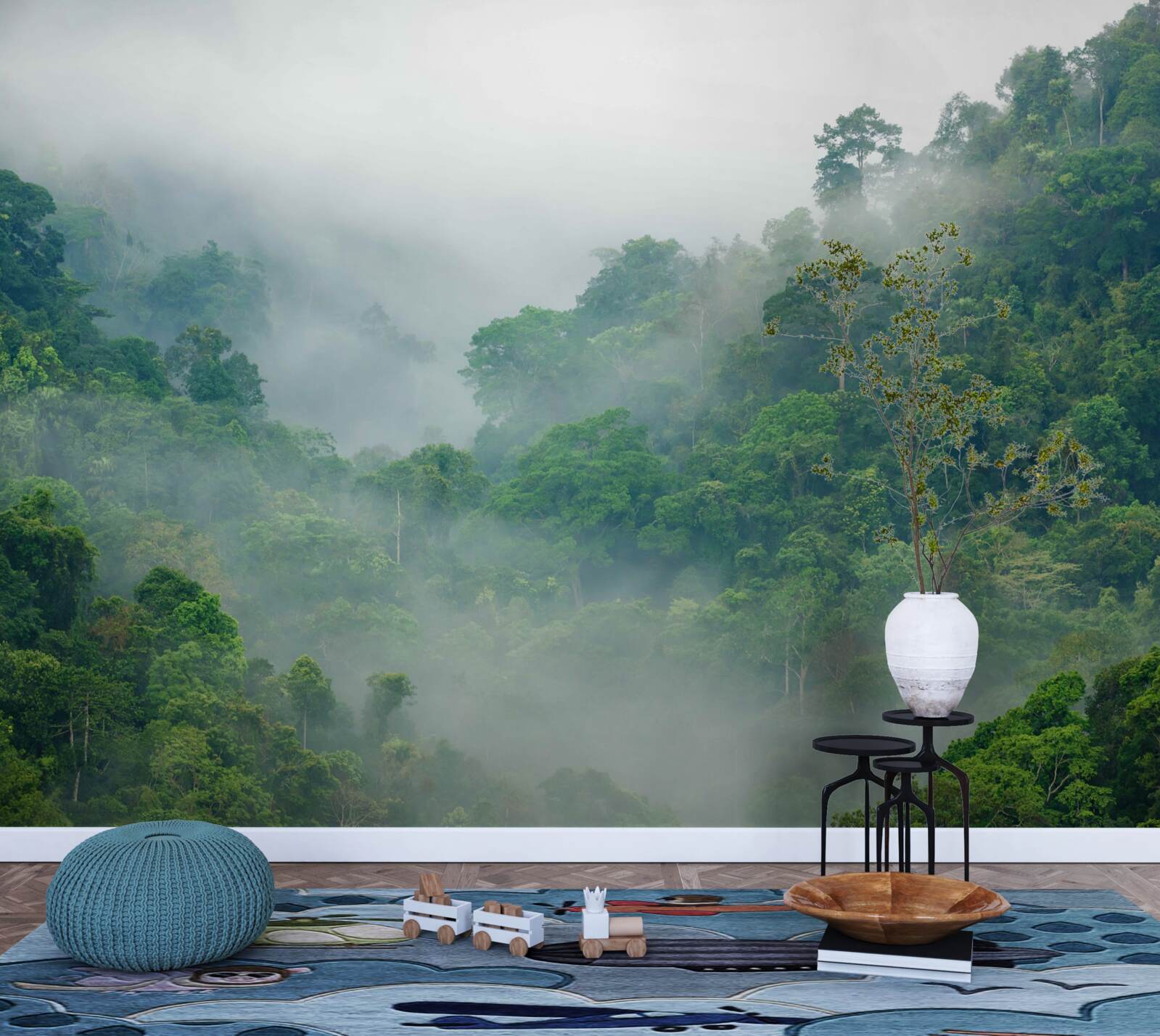 Fototapeta hmla v tropických horách