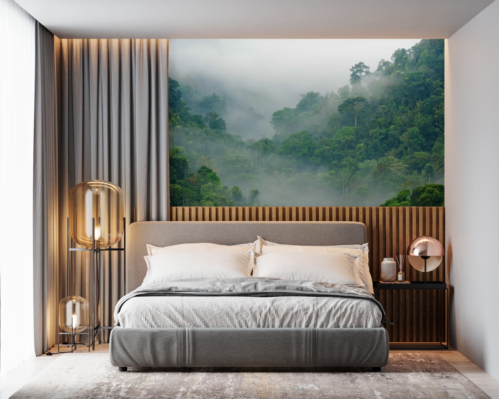 Fototapeta hmla v tropických horách