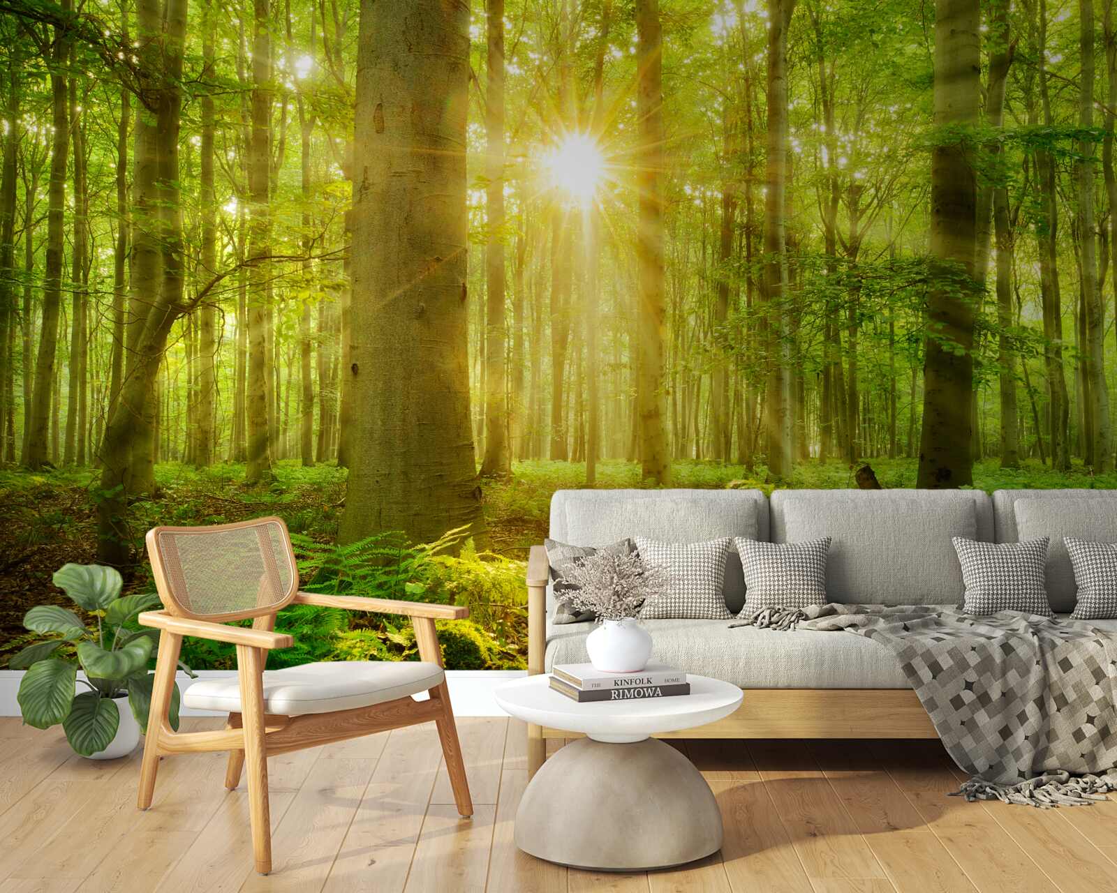 Fototapeta les ožíva v rannom slnku