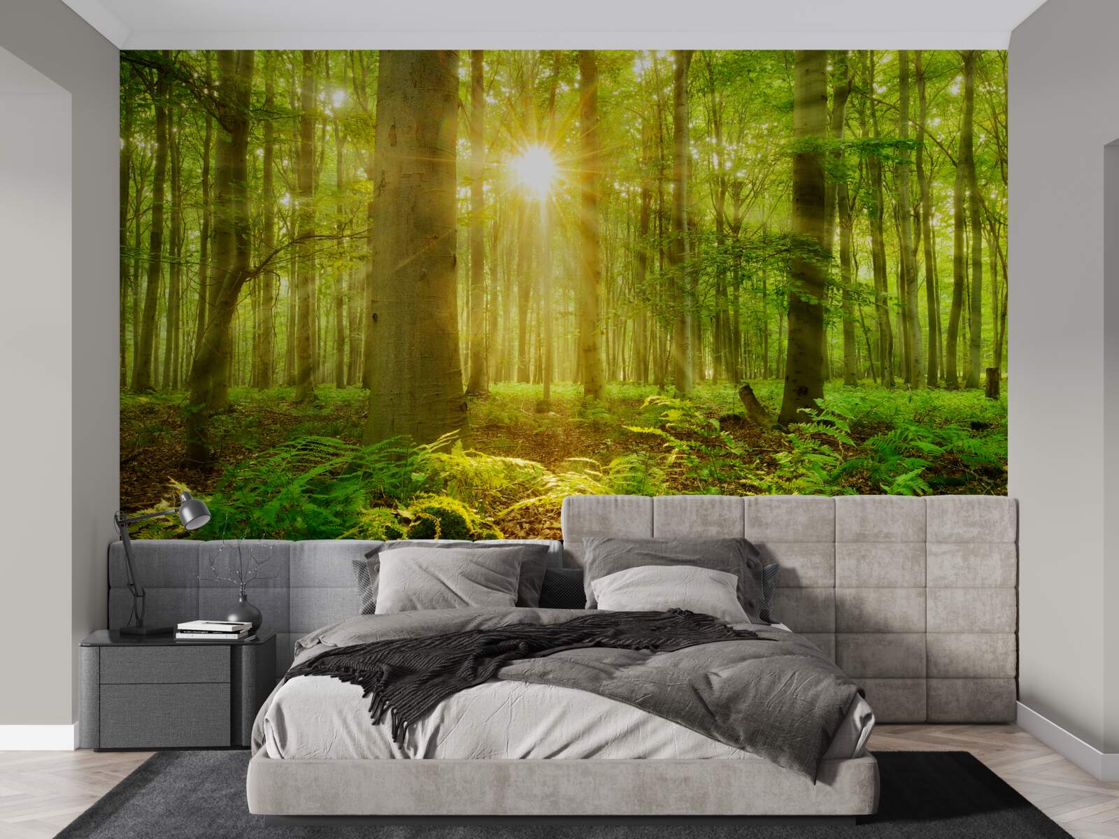 Fototapeta les ožíva v rannom slnku