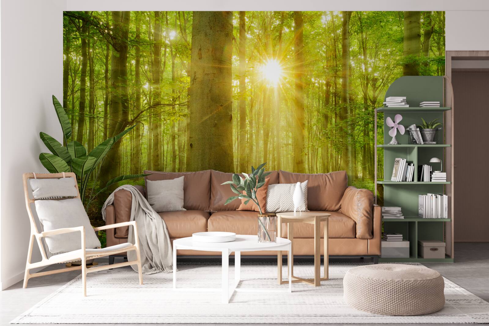 Fototapeta les ožíva v rannom slnku