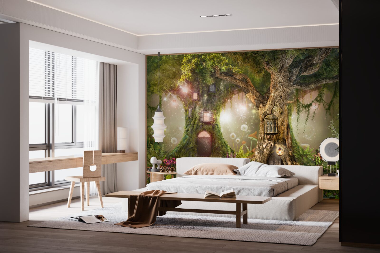 Fototapeta mýtických obyvateľov zelených húštin