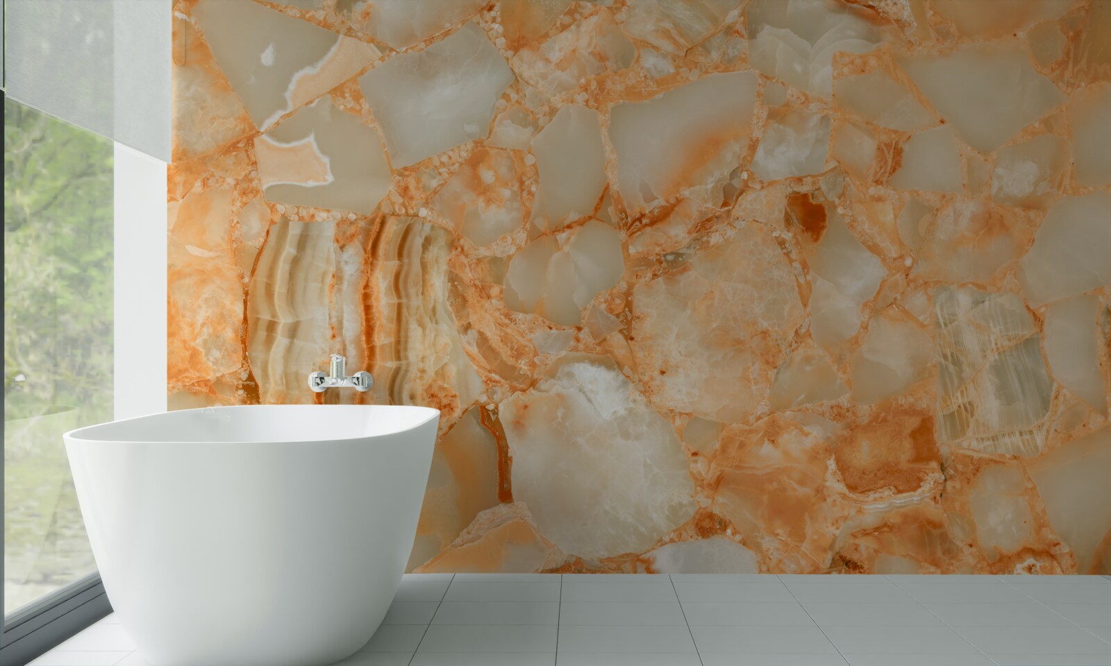 Fototapeta odtiene jantáru v kvapkách na kameni