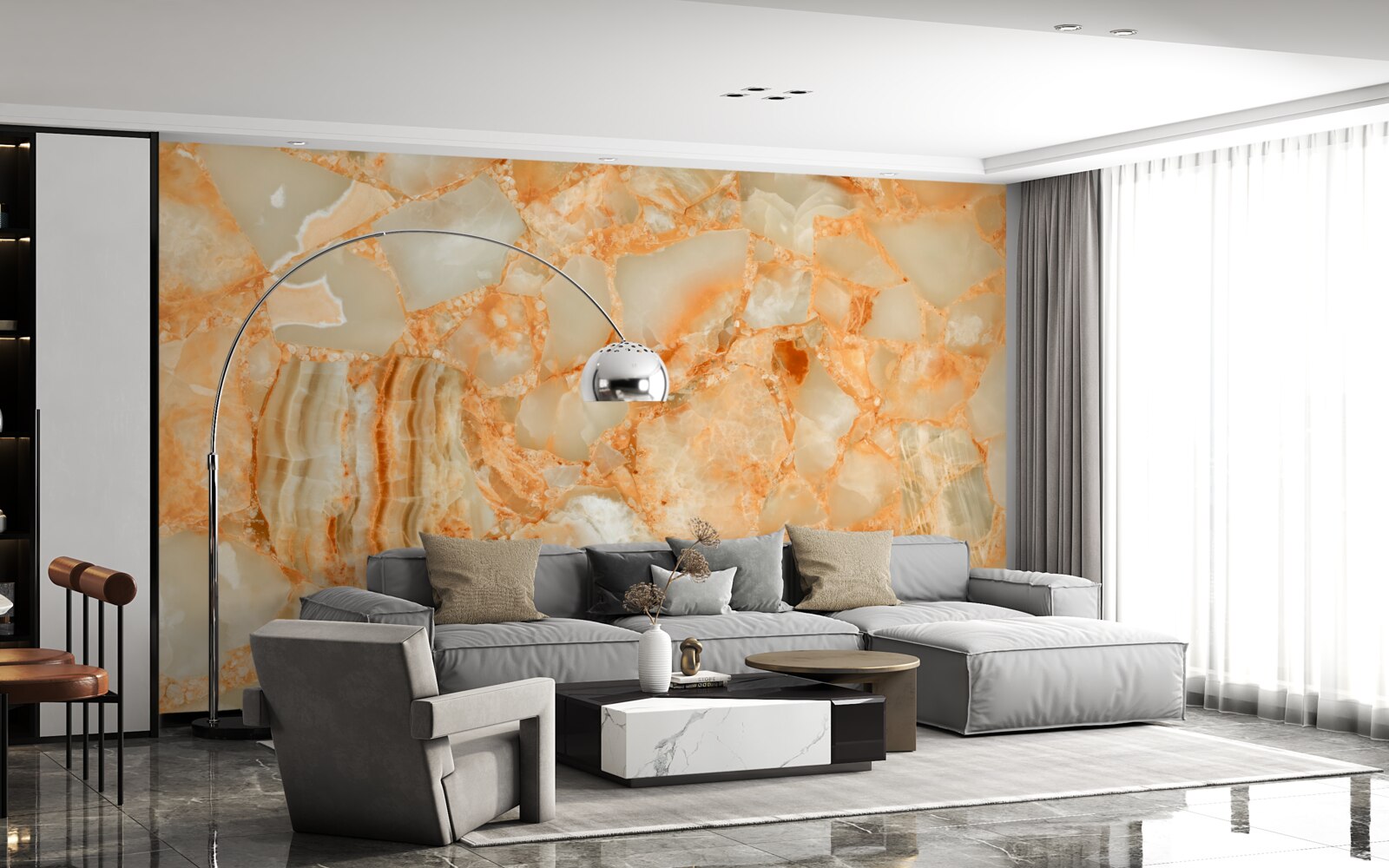 Fototapeta odtiene jantáru v kvapkách na kameni