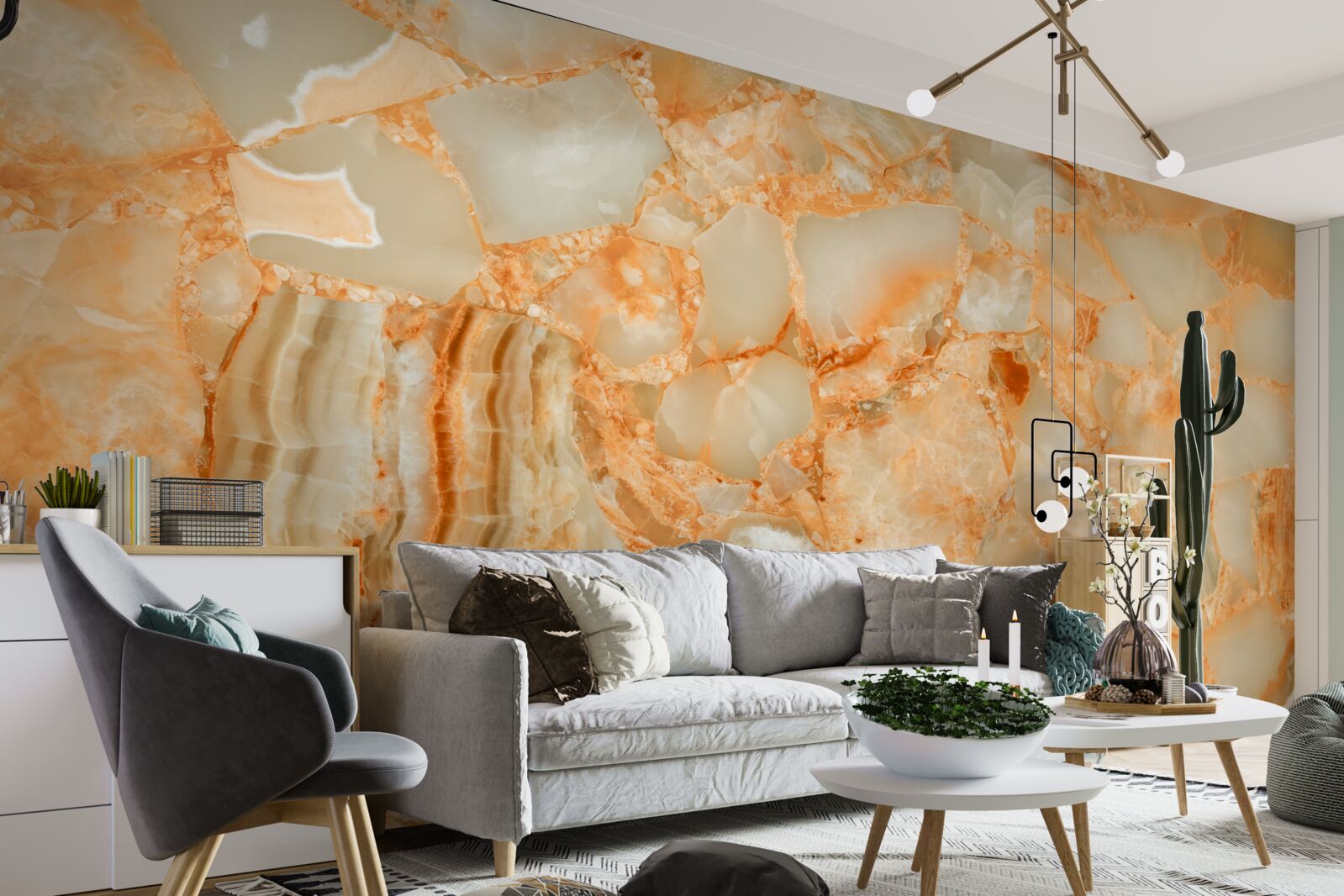 Fototapeta odtiene jantáru v kvapkách na kameni