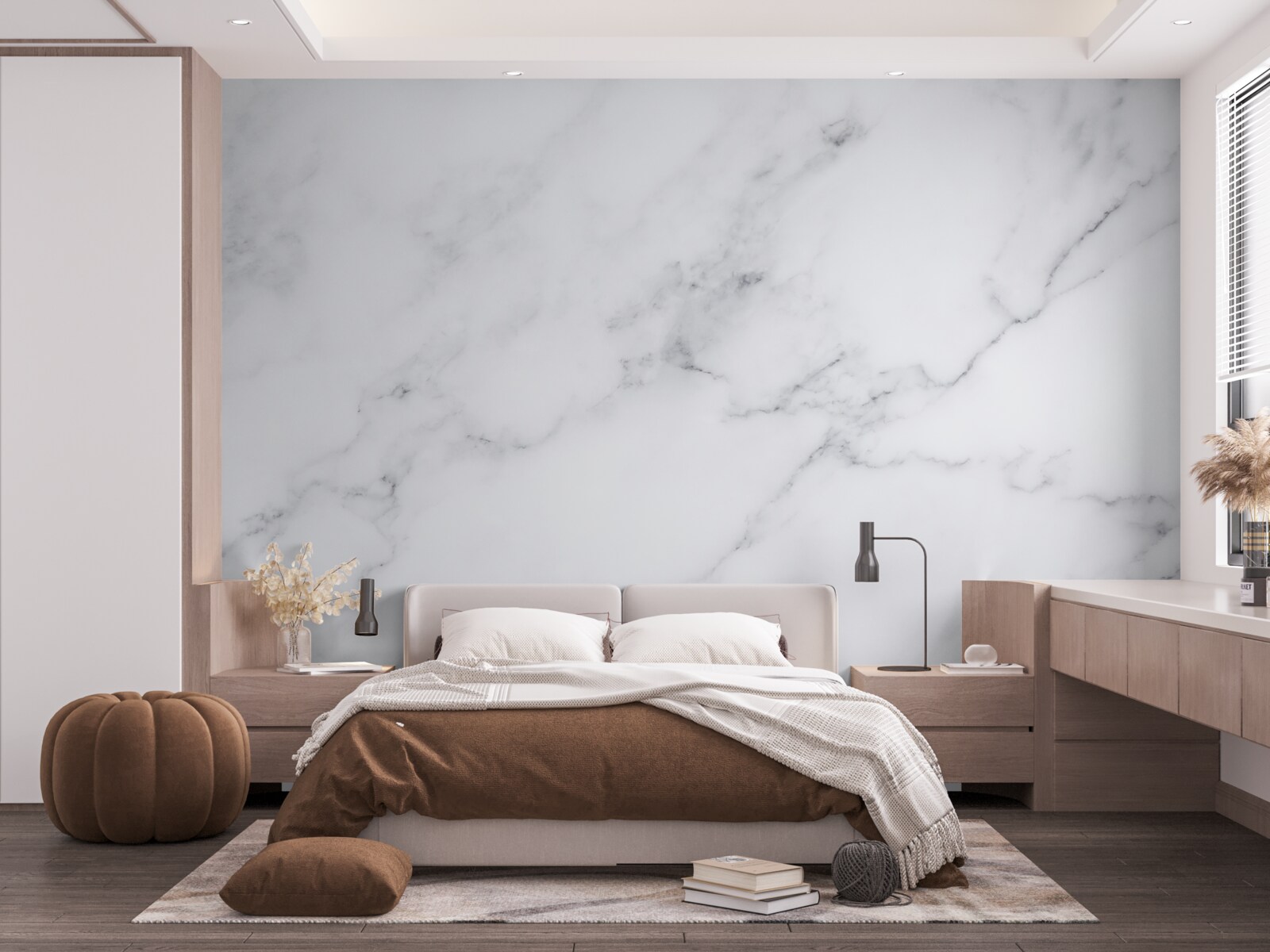 Fototapeta Snehobiela a strieborná hmla