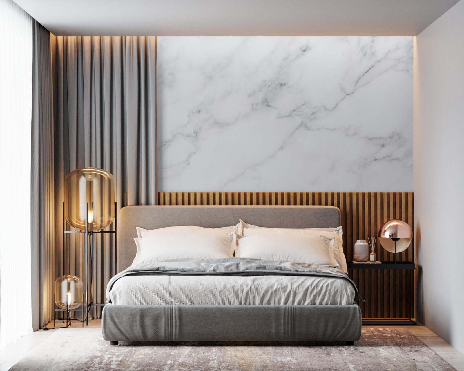 Fototapeta Snehobiela a strieborná hmla